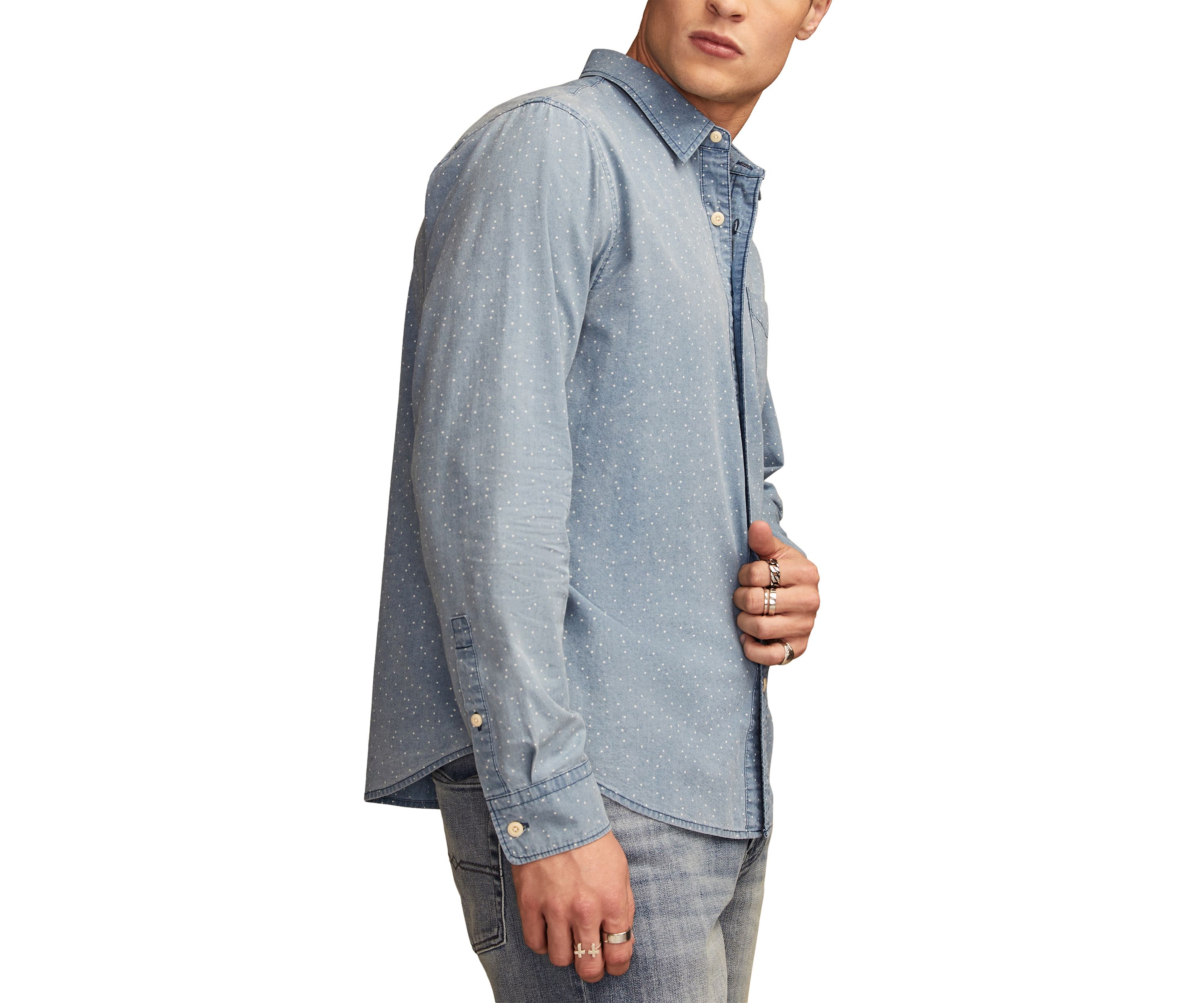 Printed Poplin Long Sleeve Shirt