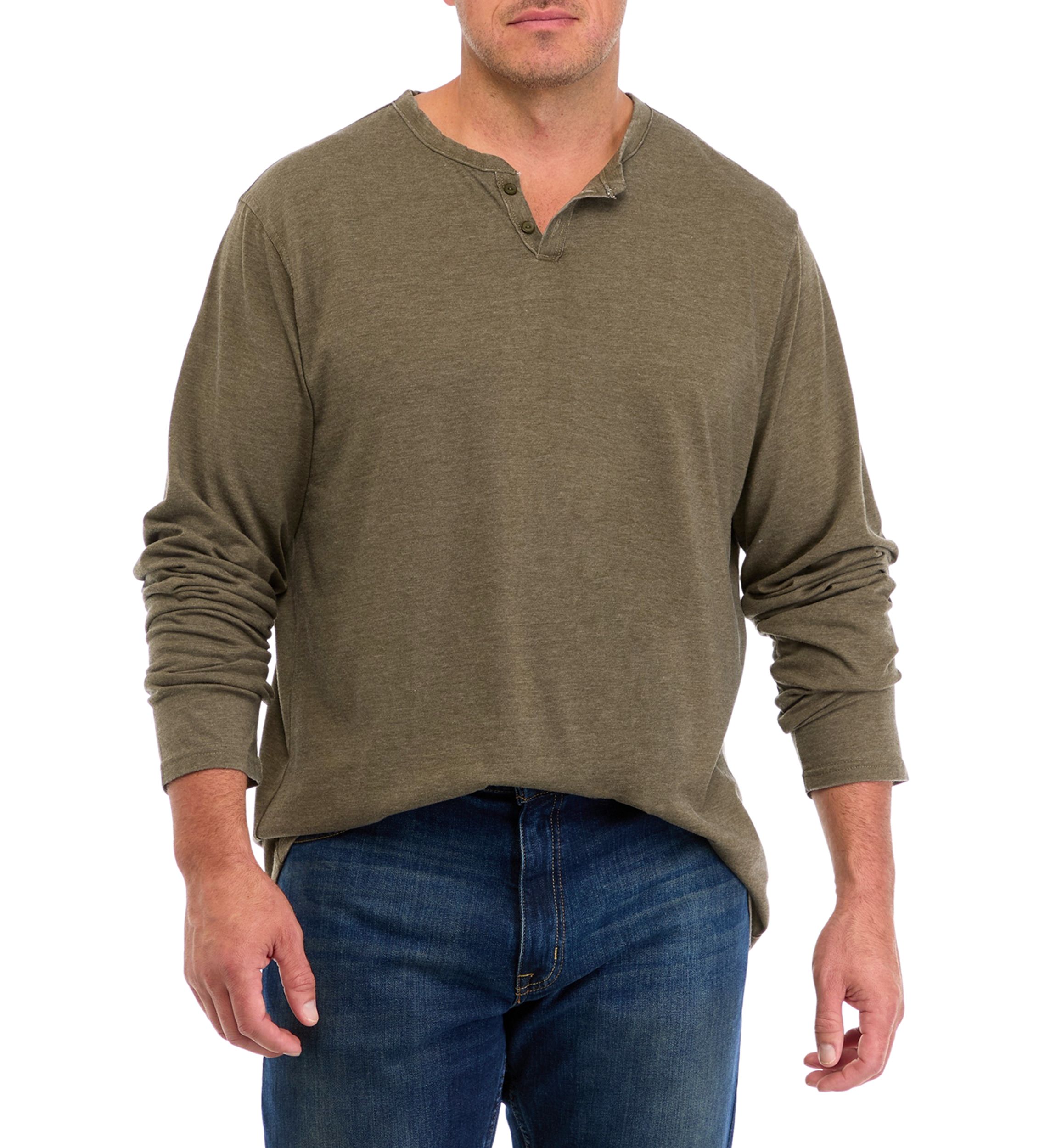 Big & Tall Burnout Notch T-Shirt 
