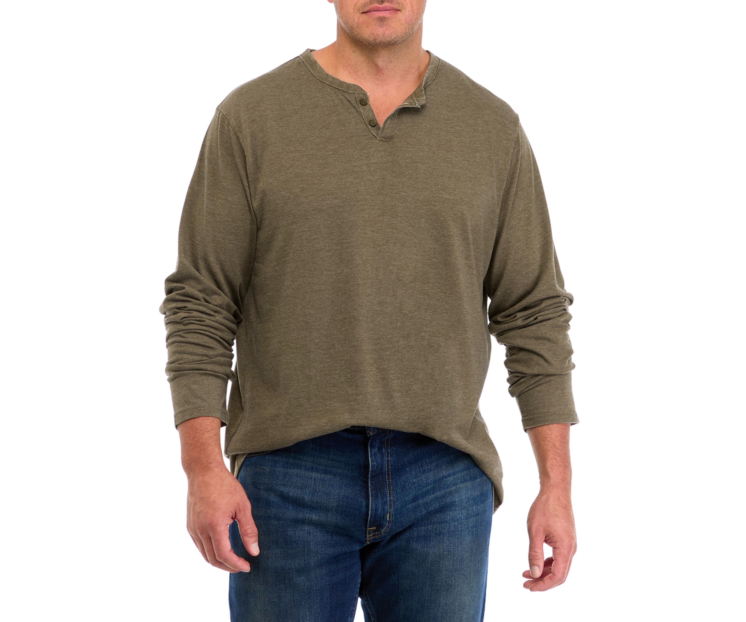 Big & Tall Burnout Notch T-Shirt 
