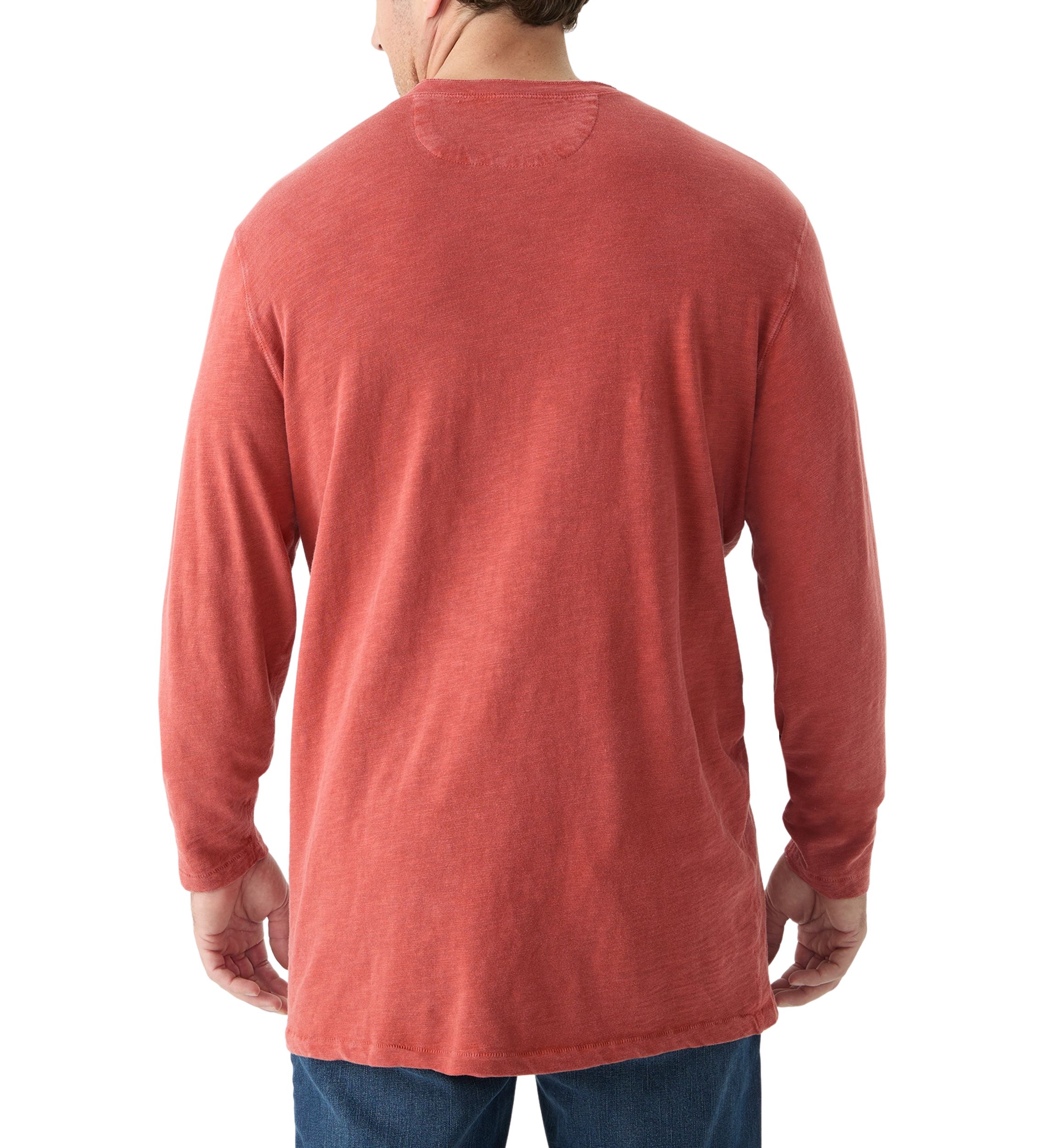 Big & Tall Long Sleeve Weekend Slub Henley Shirt