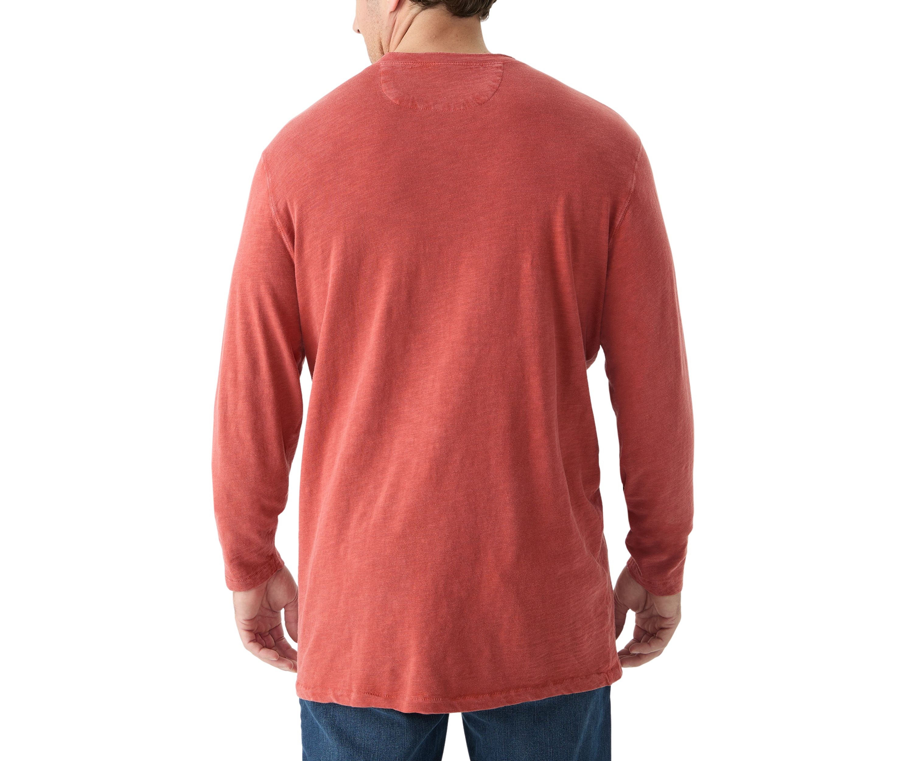 Big & Tall Long Sleeve Weekend Slub Henley Shirt