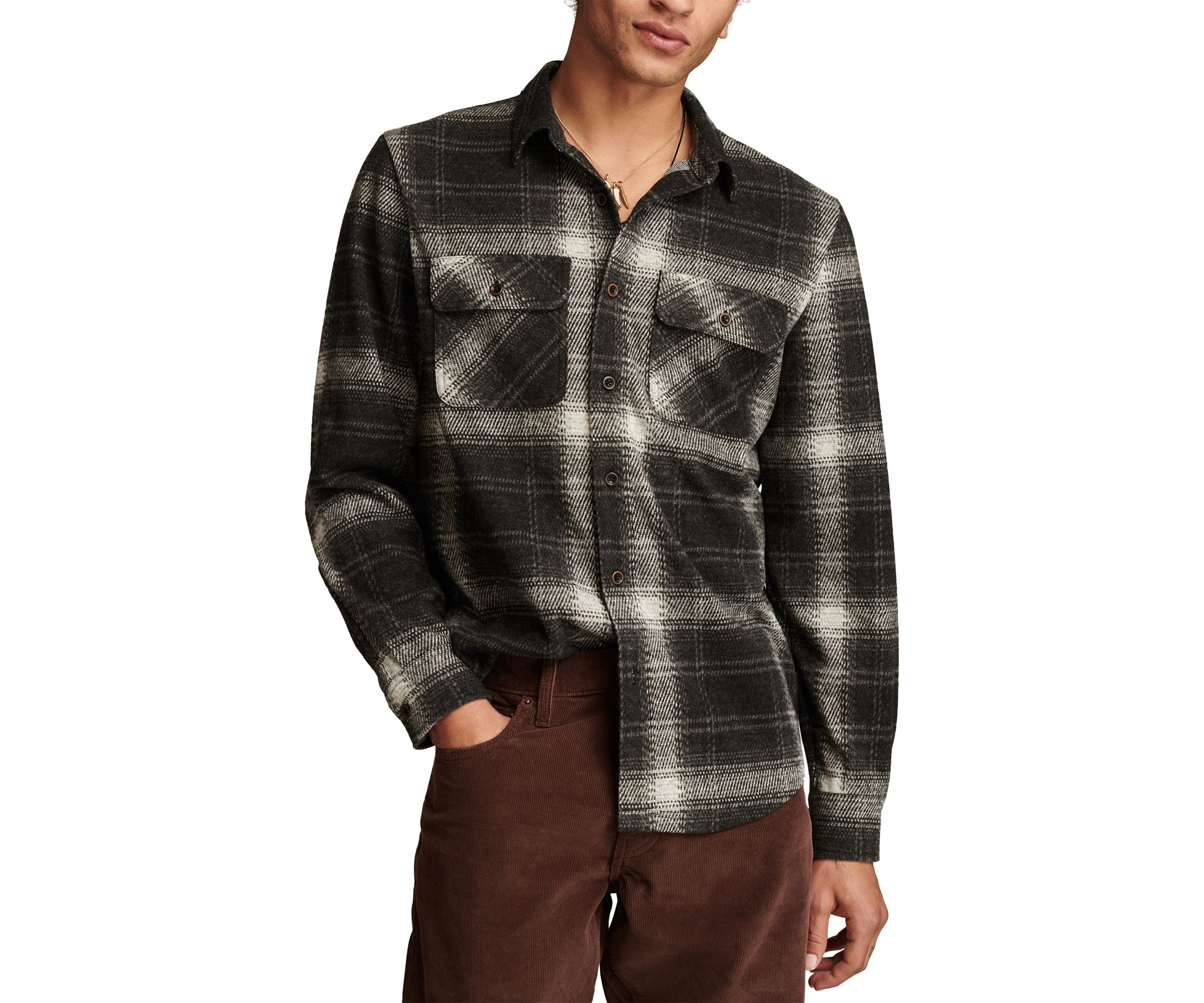 Big & Tall Long Sleeve Brushed Jersey Shirt