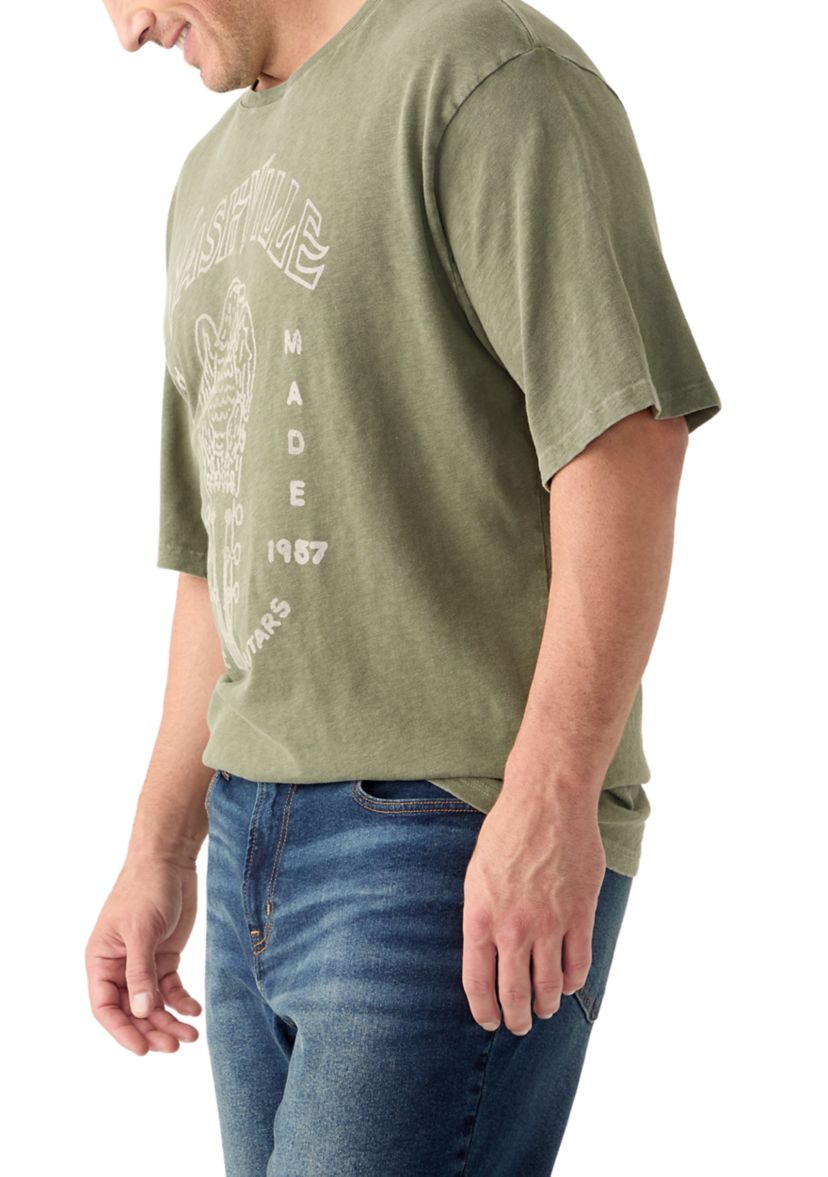 Big & Tall Short Sleeve Nashville Guitars Graphic T-Shirt