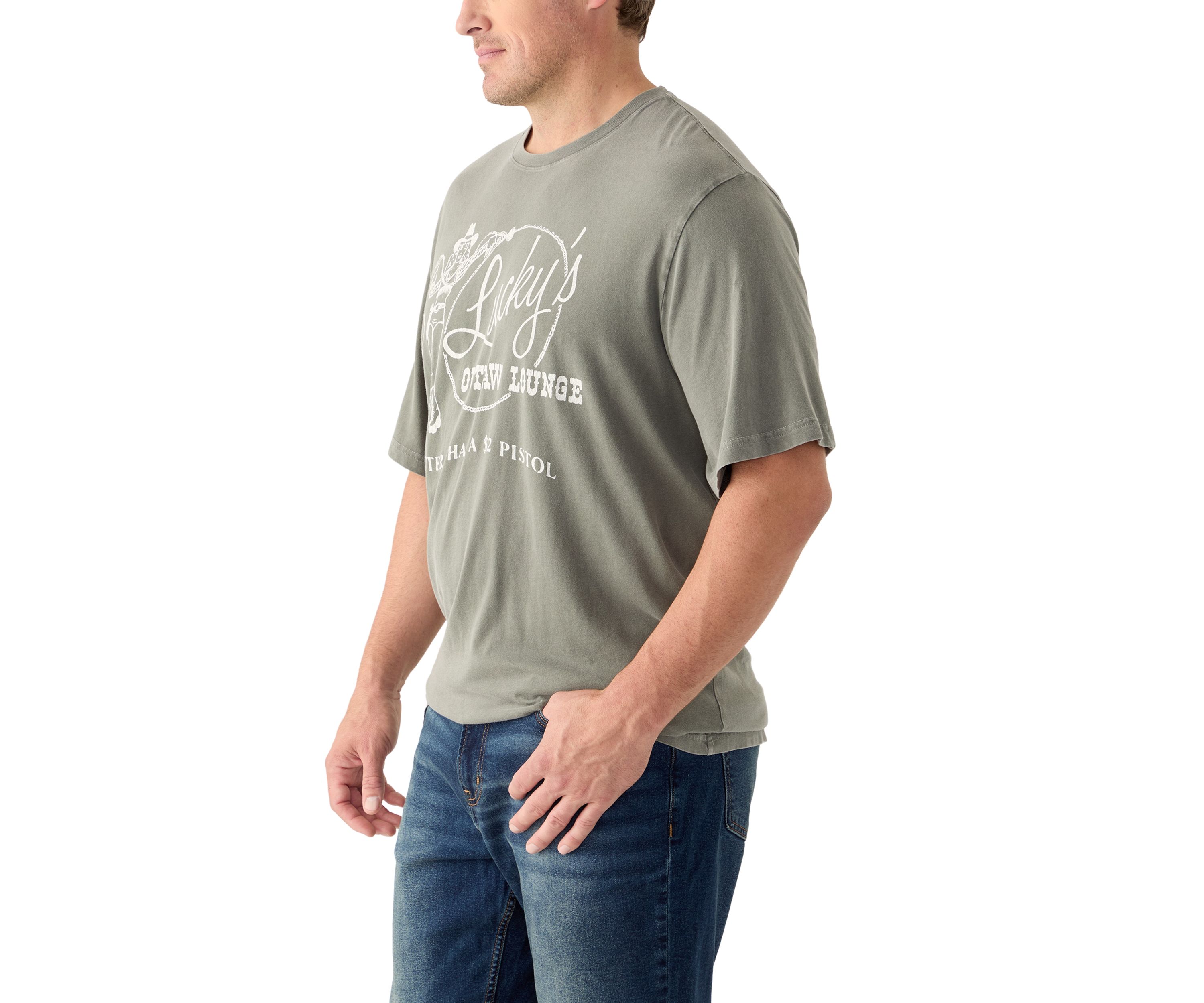 Big & Tall Short Sleeve Luckys Lounge Graphic T-Shirt