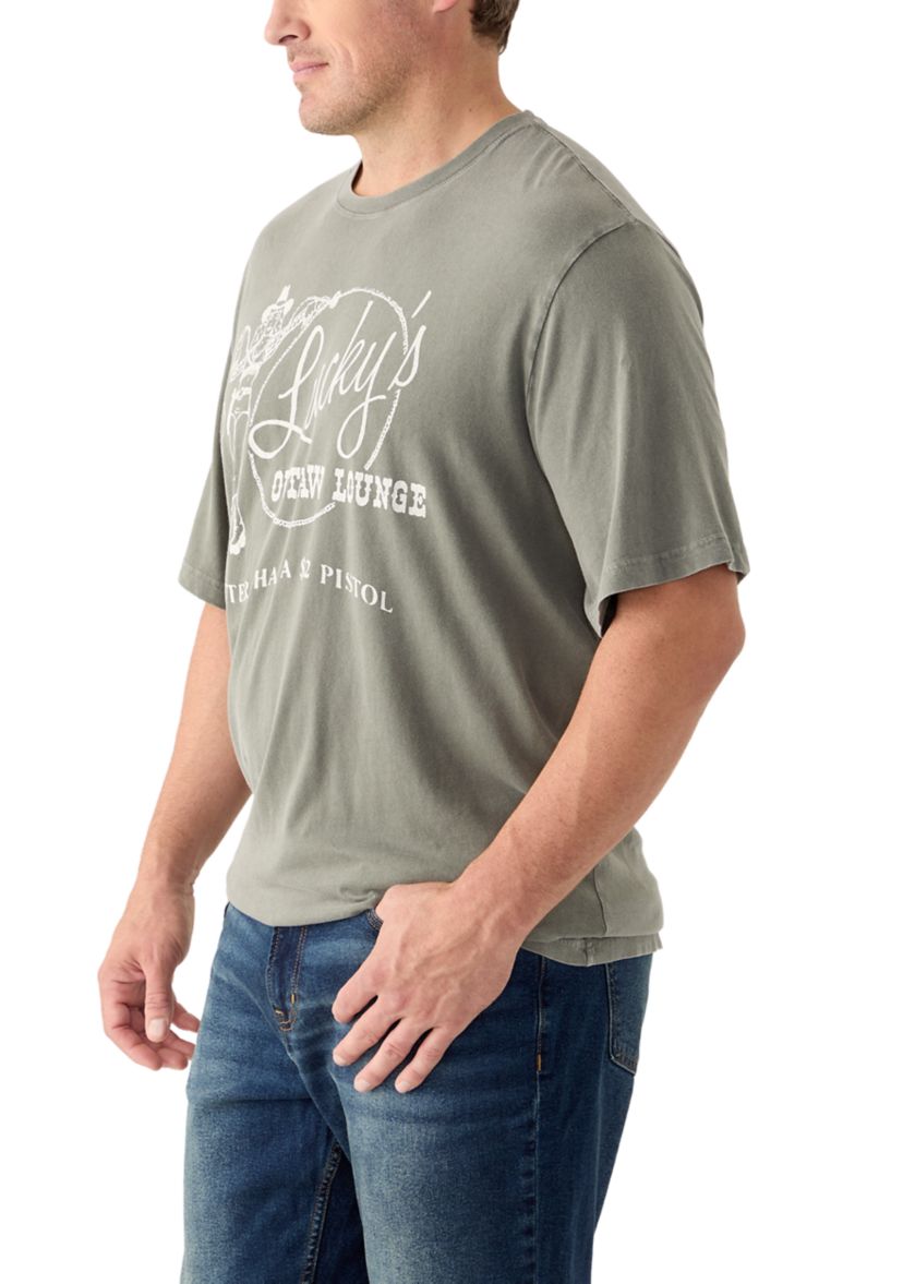 Big & Tall Short Sleeve Luckys Lounge Graphic T-Shirt