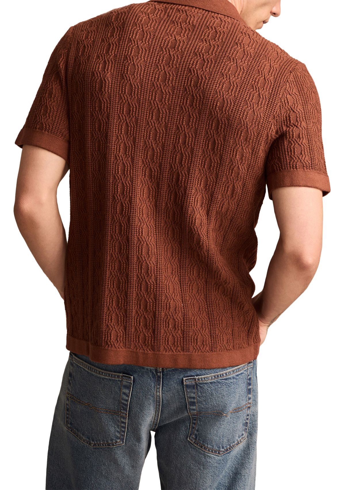 Short Sleeve Button Down Sweater