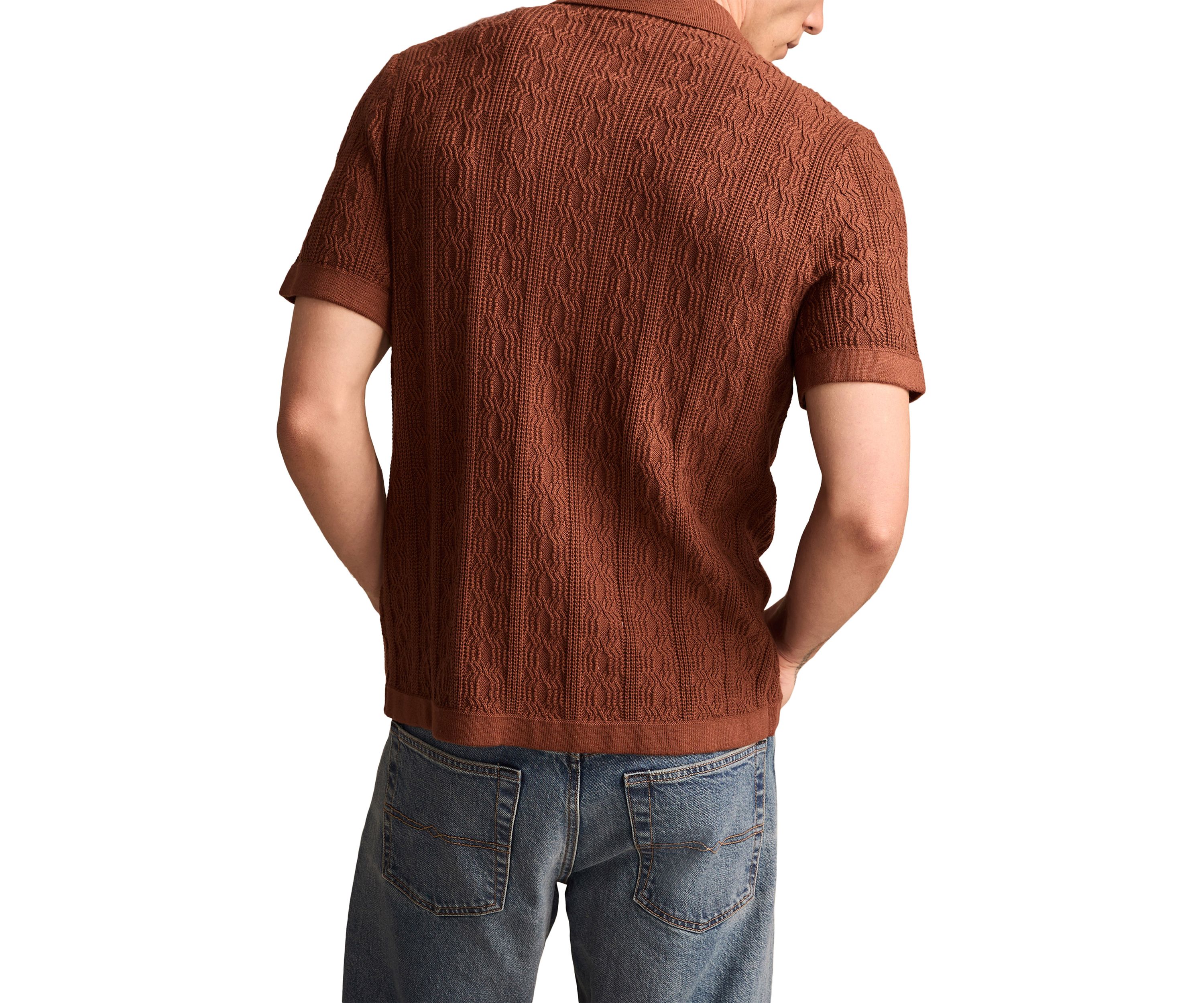 Short Sleeve Button Down Sweater
