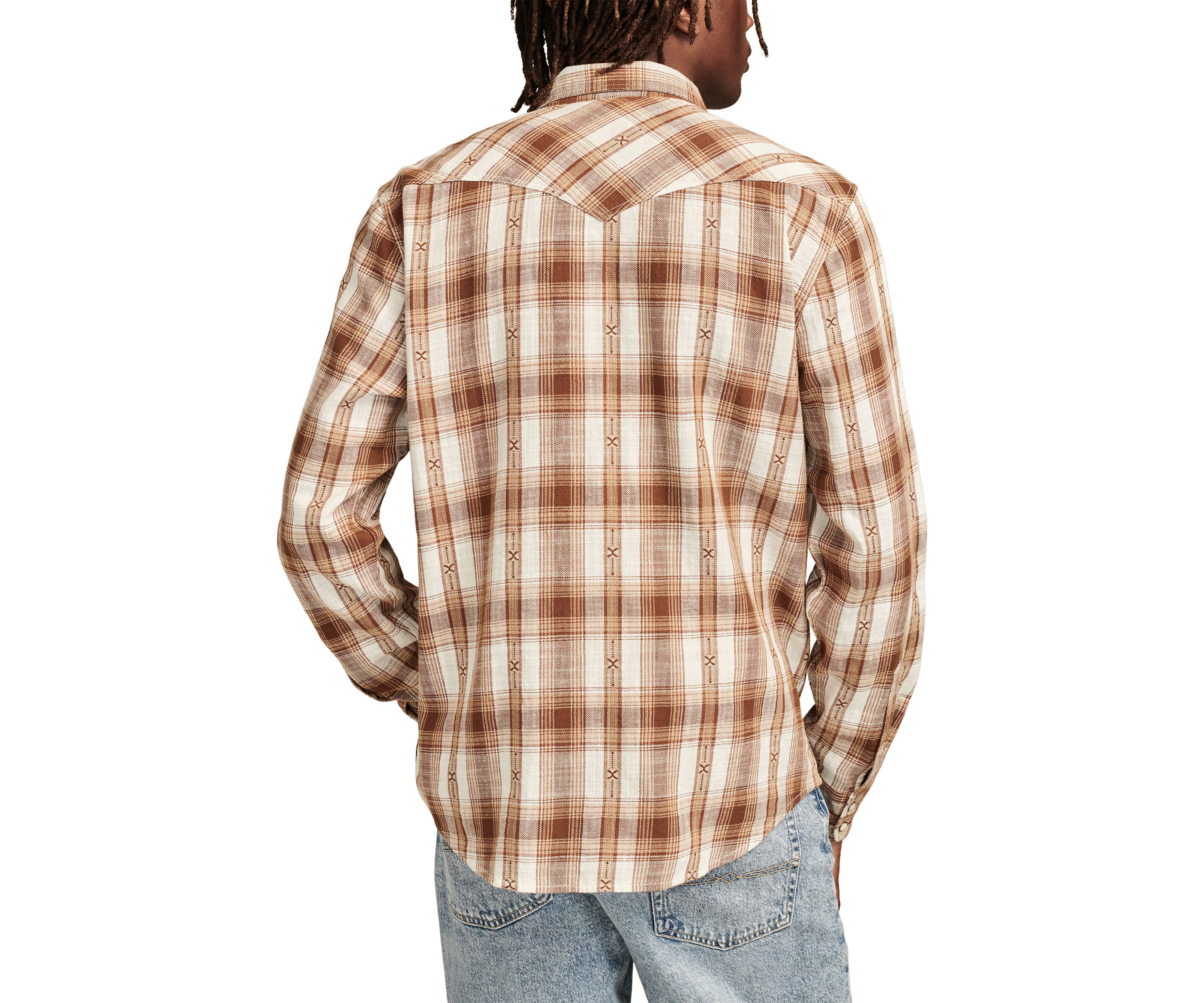Big & Tall Dobby Western Shirt 