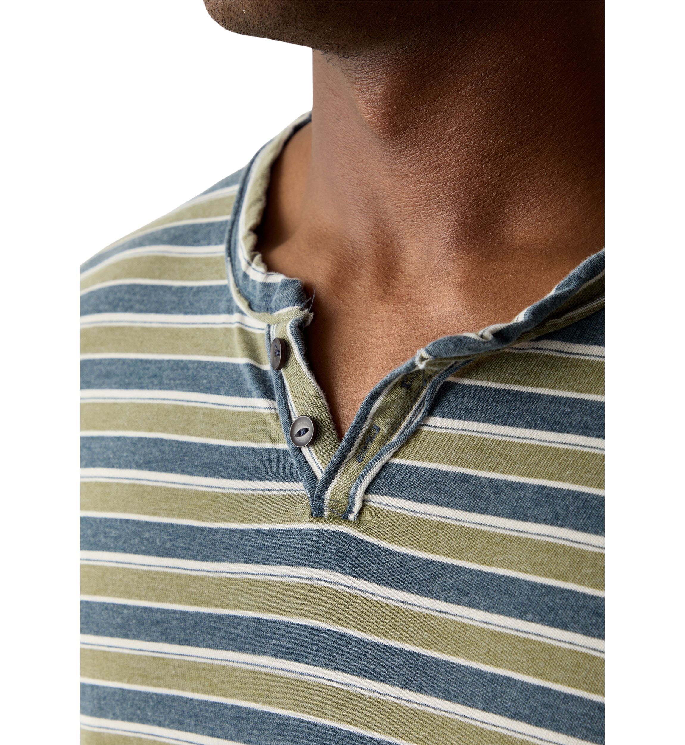 Venice Burnout Stripe Crew Neck Shirt