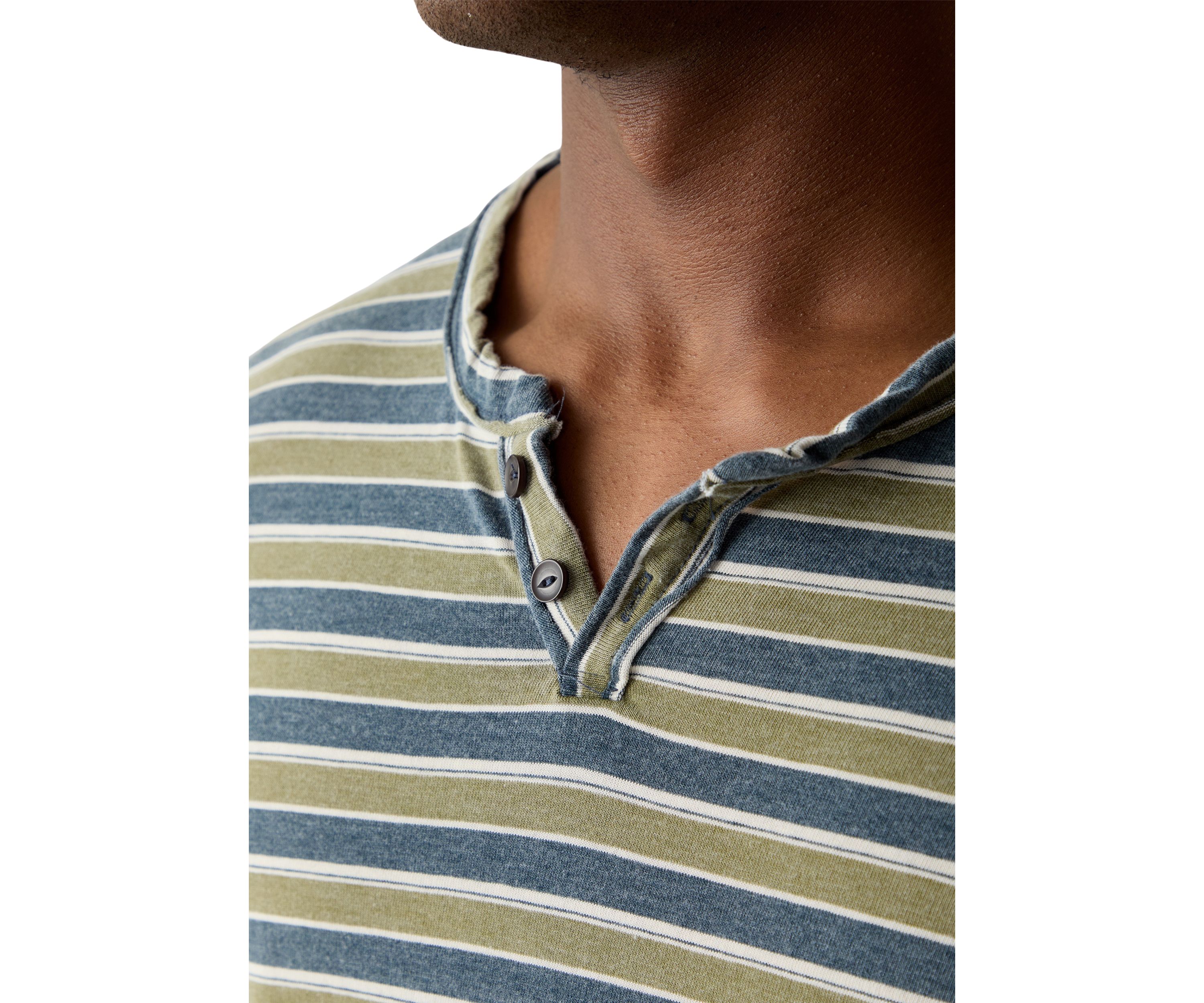 Venice Burnout Stripe Crew Neck Shirt
