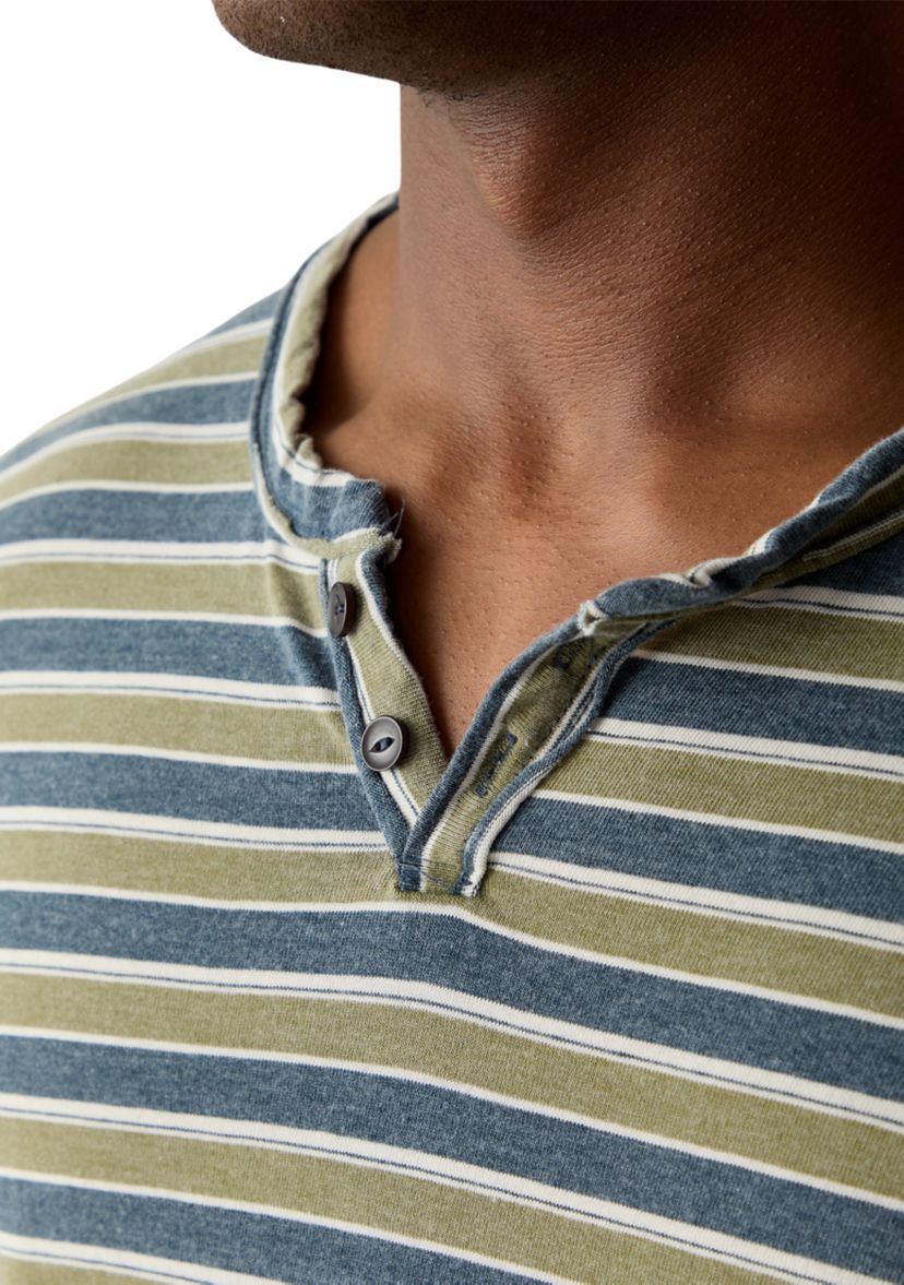 Venice Burnout Stripe Crew Neck Shirt