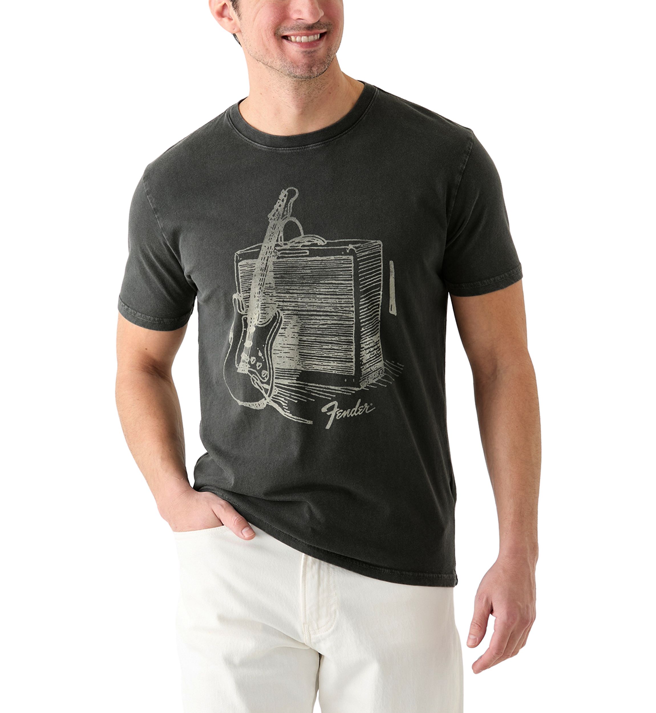 Fender Strat Drawing Graphic T-Shirt