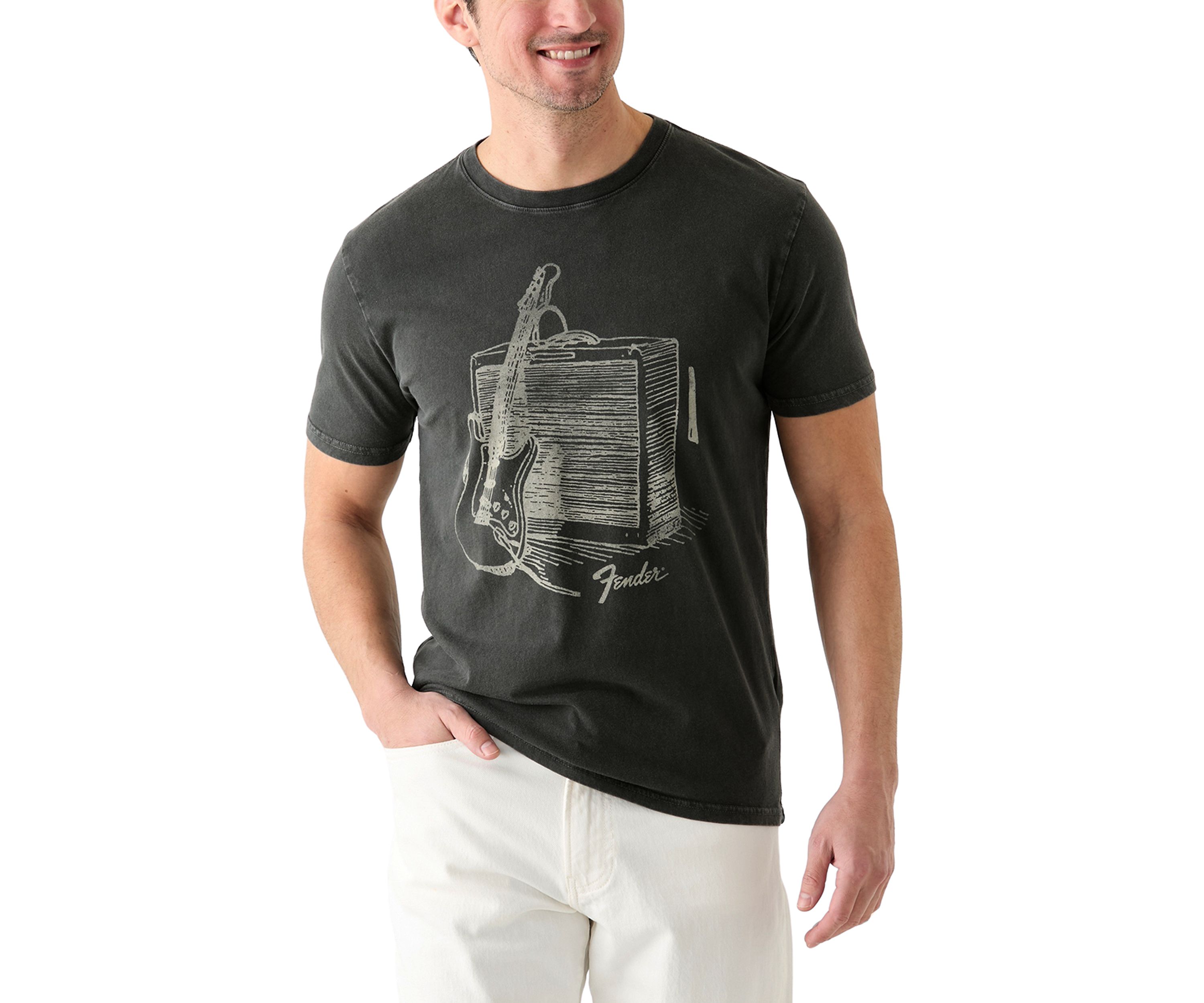 Fender Strat Drawing Graphic T-Shirt