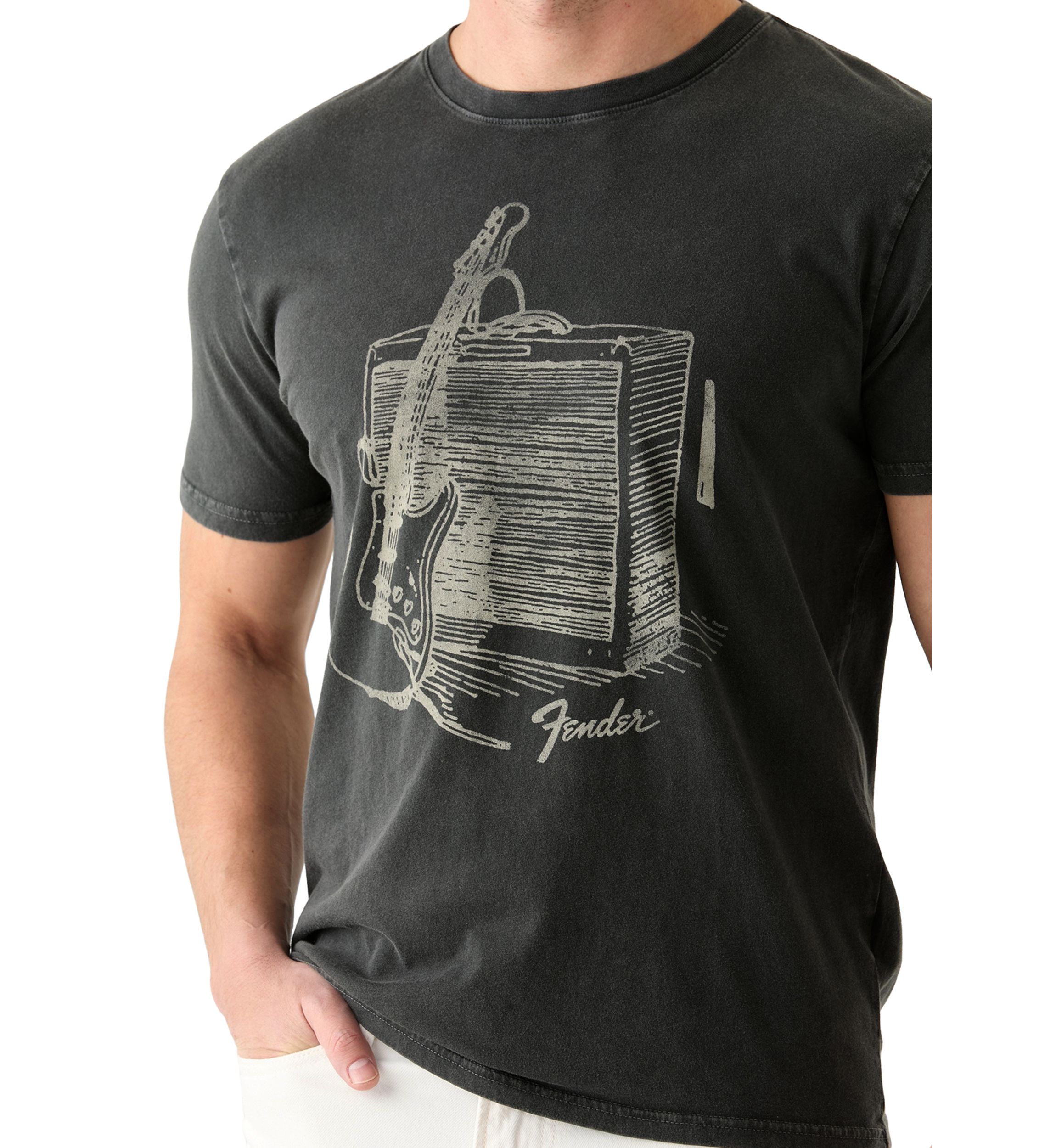 Fender Strat Drawing Graphic T-Shirt