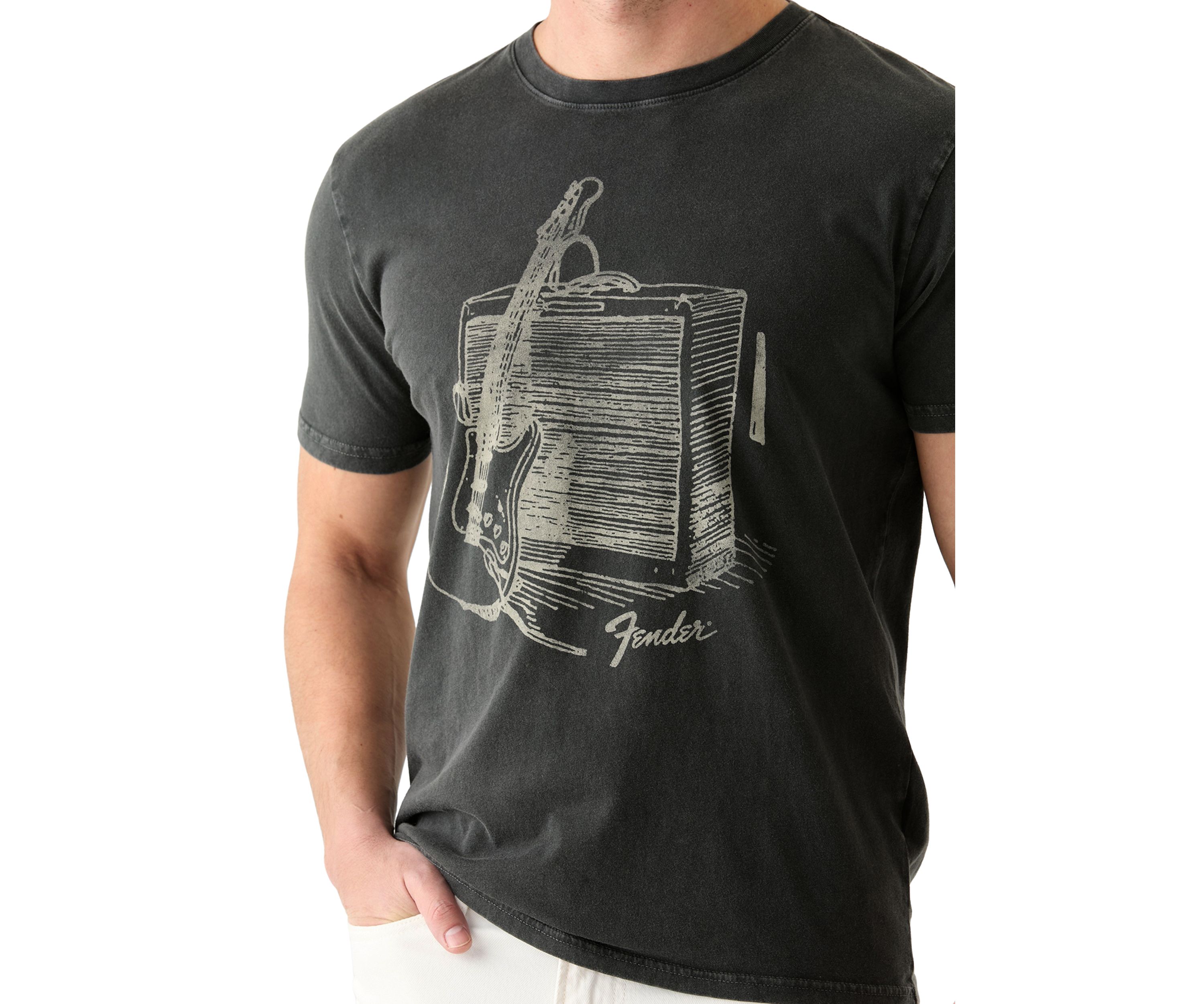 Fender Strat Drawing Graphic T-Shirt
