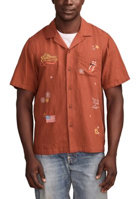 Lucky Brand Men's Rolling Stones Club Short Sleeve Shirt