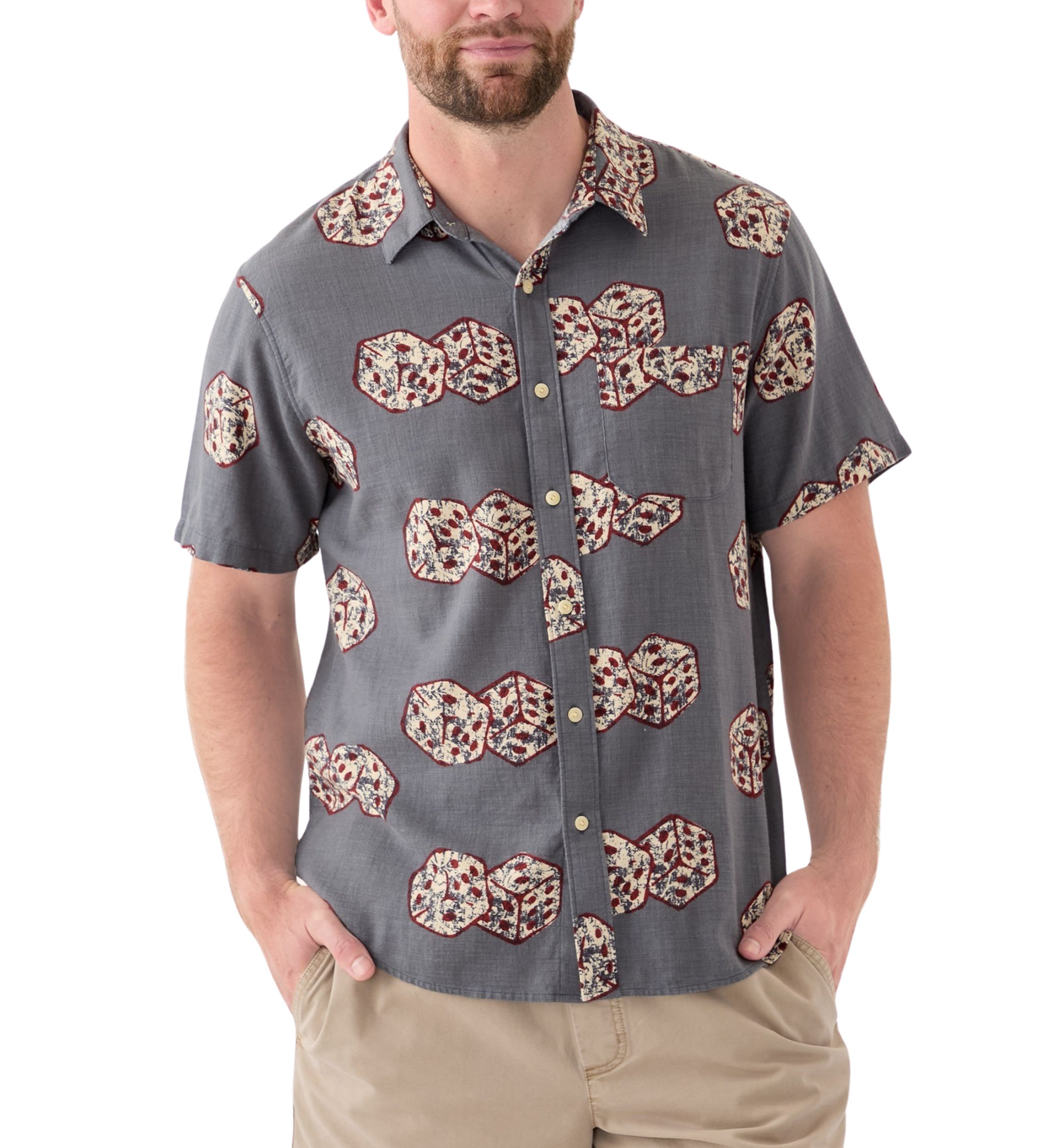 Dice Printed Short Sleeve Shirt