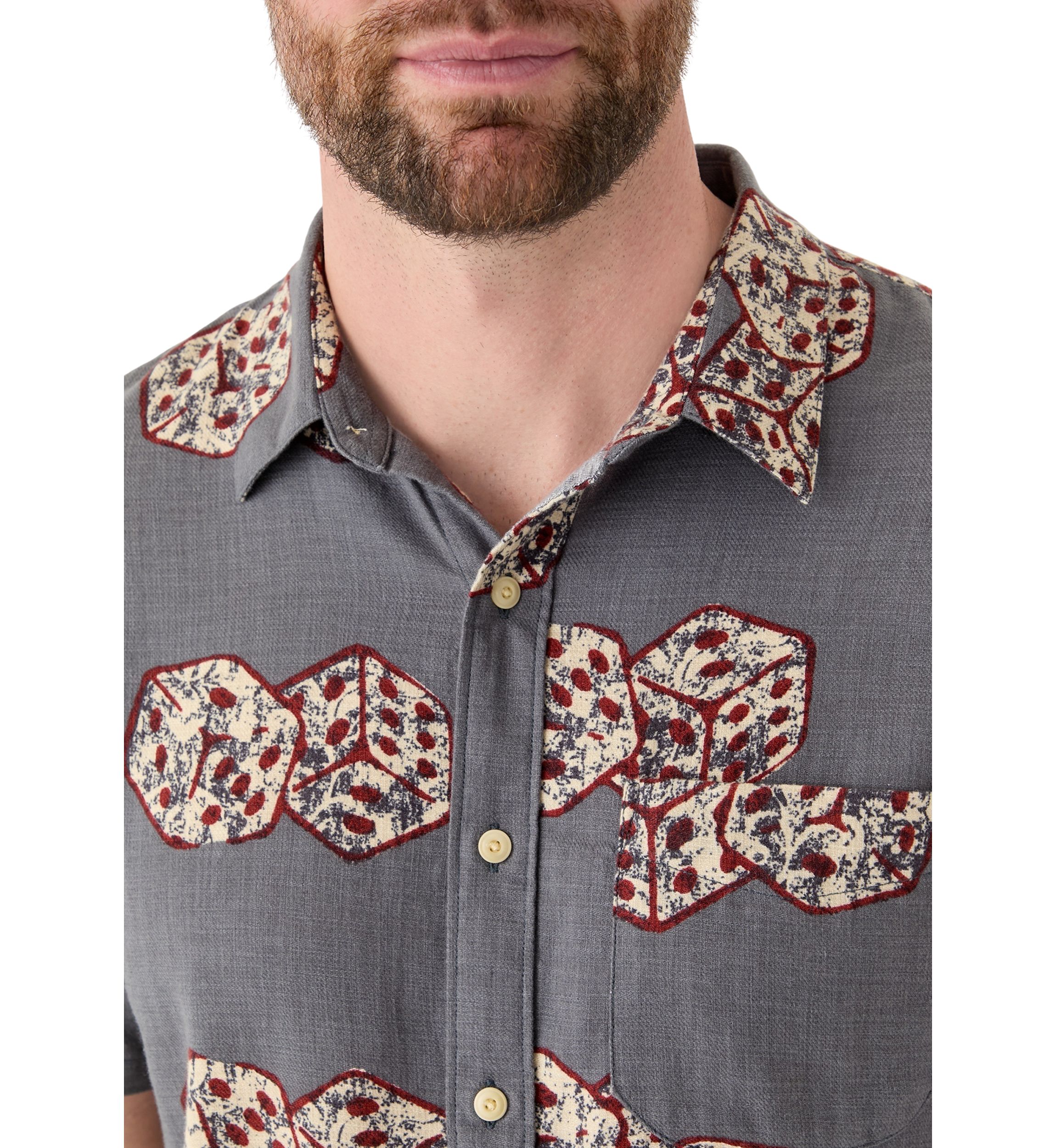 Dice Printed Short Sleeve Shirt