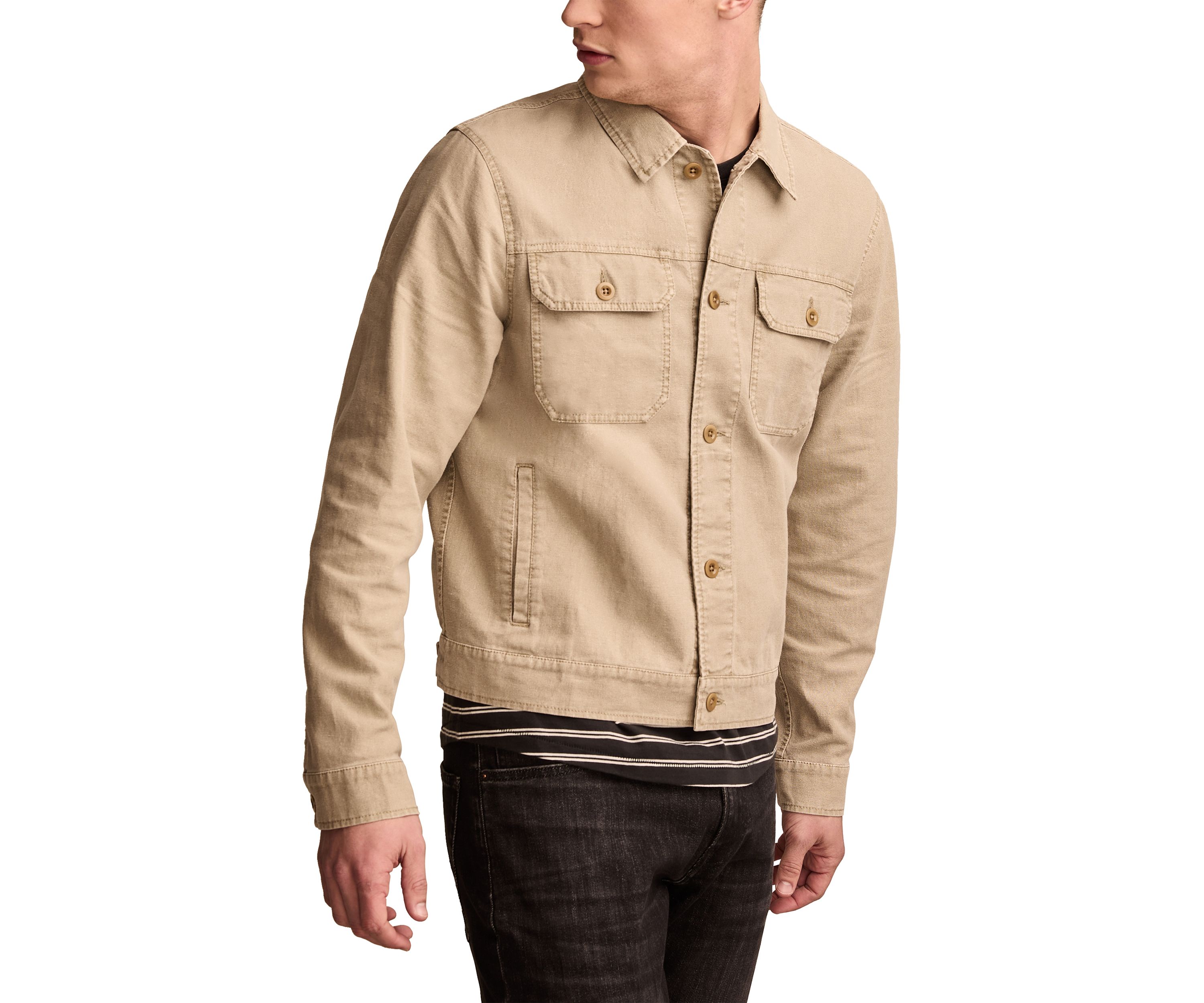 Linen Trucker Jacket