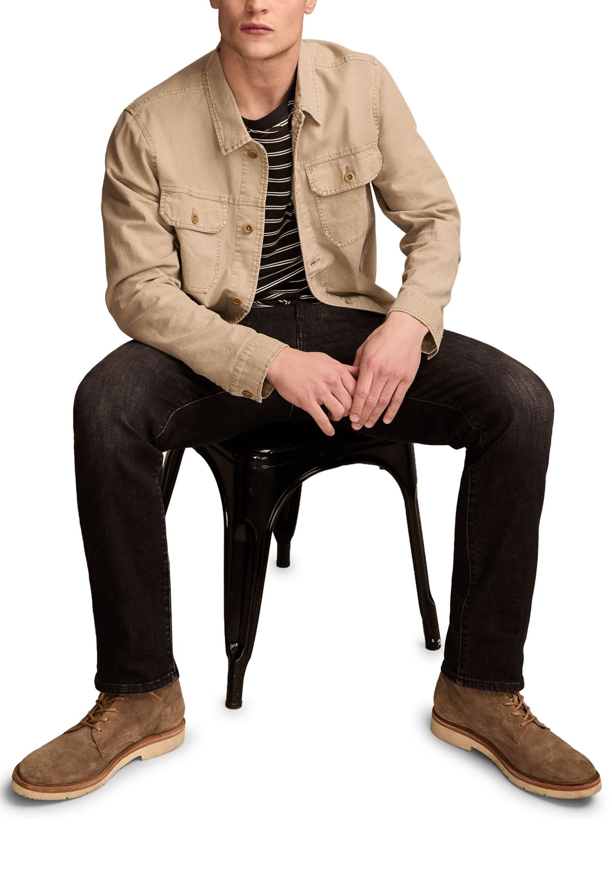 Linen Trucker Jacket