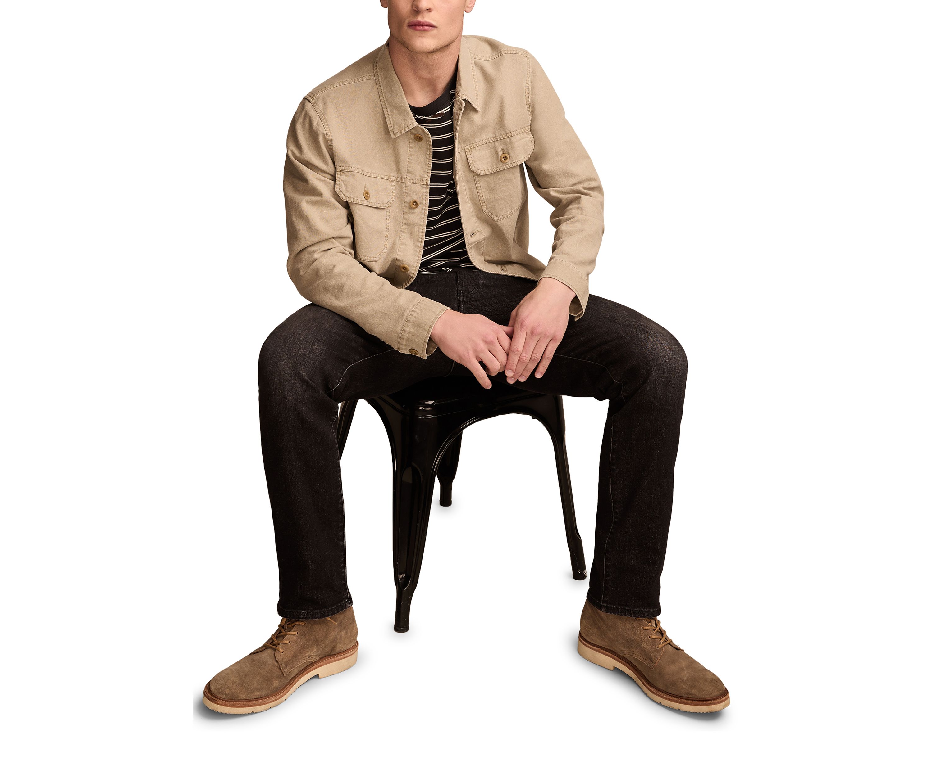 Linen Trucker Jacket