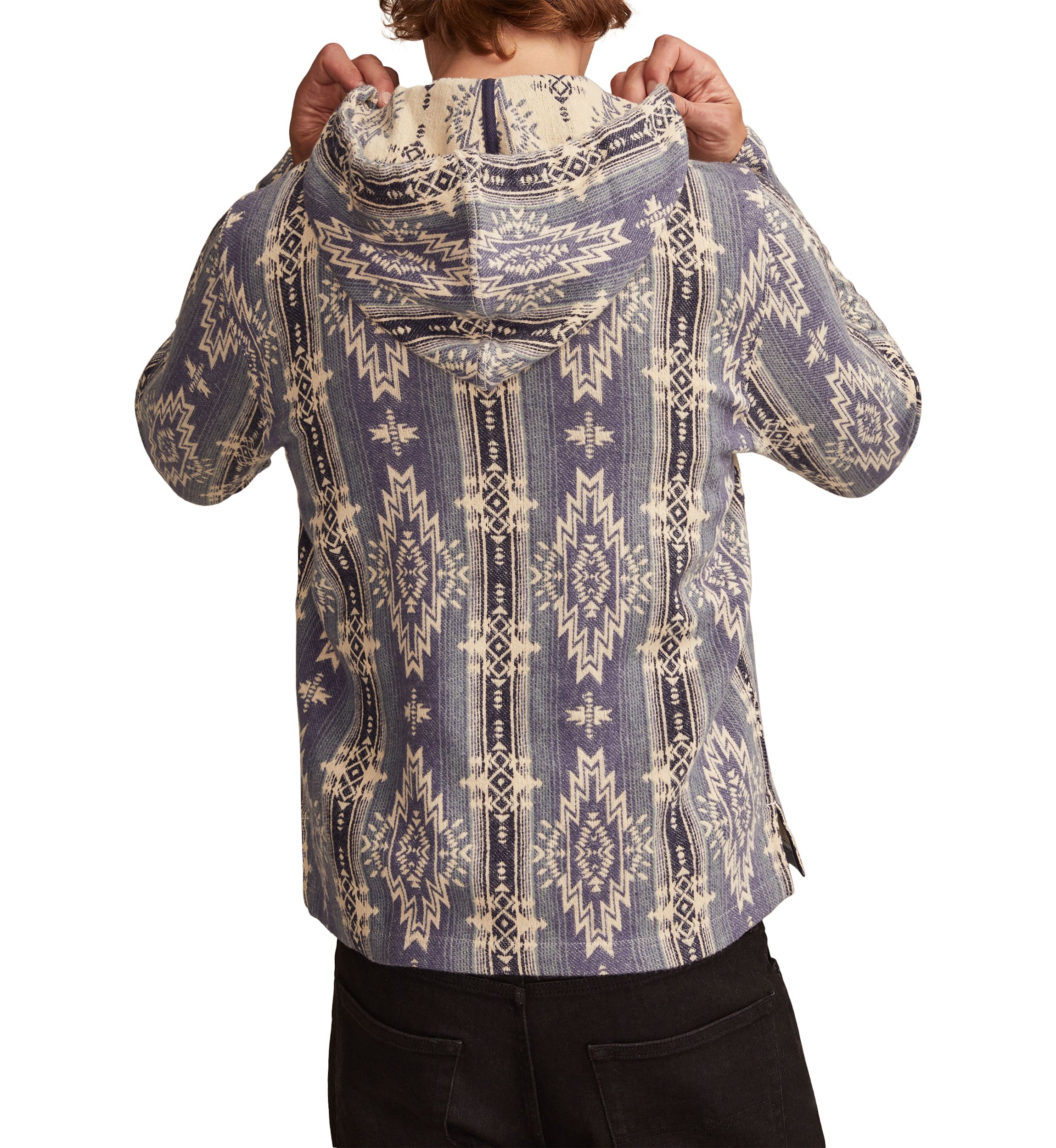 Woven Jacquard Printed Hoodie