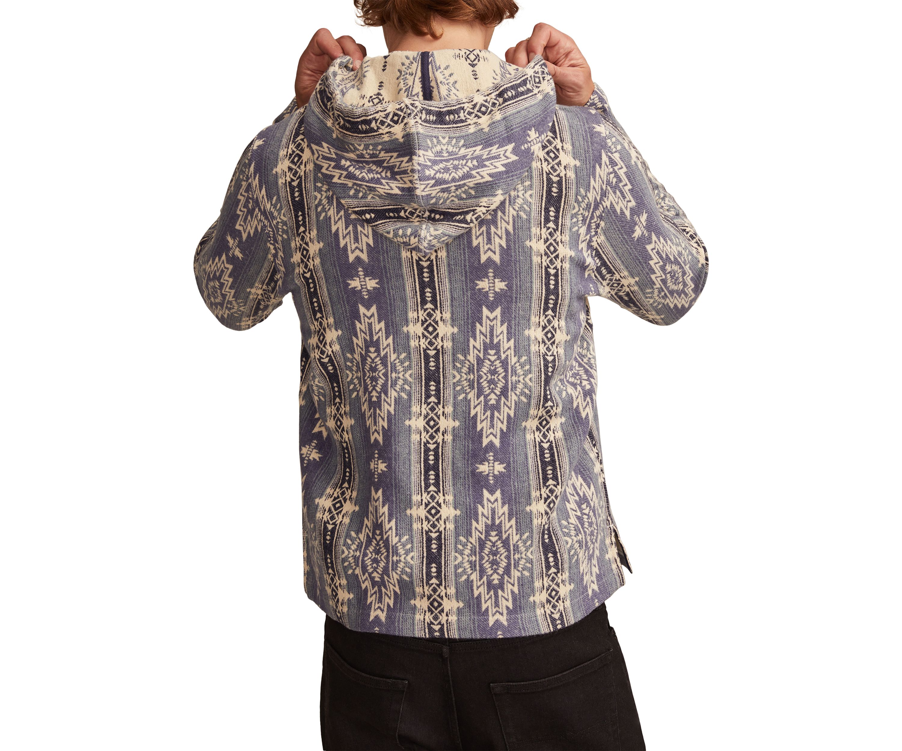 Woven Jacquard Printed Hoodie