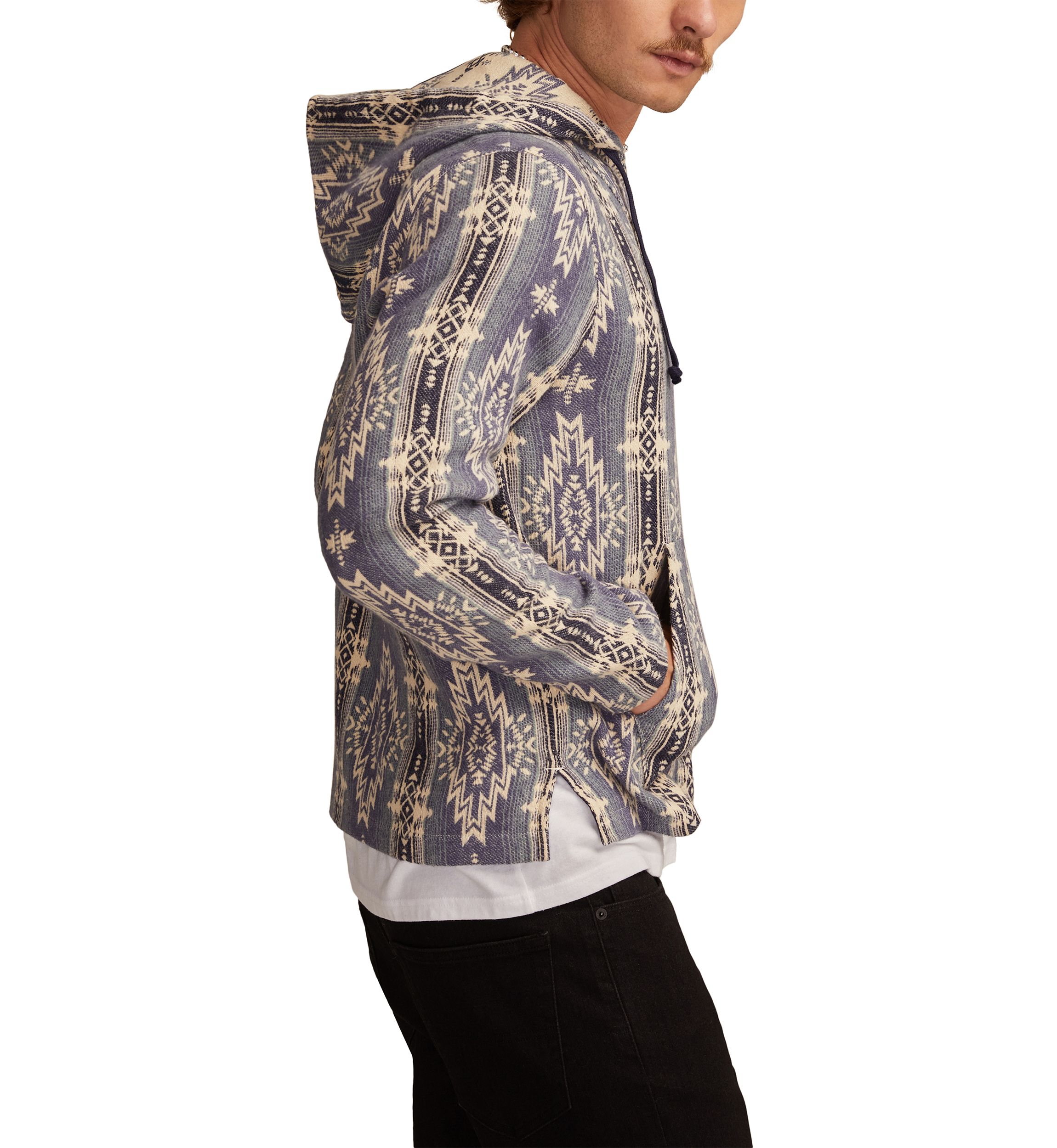 Woven Jacquard Printed Hoodie