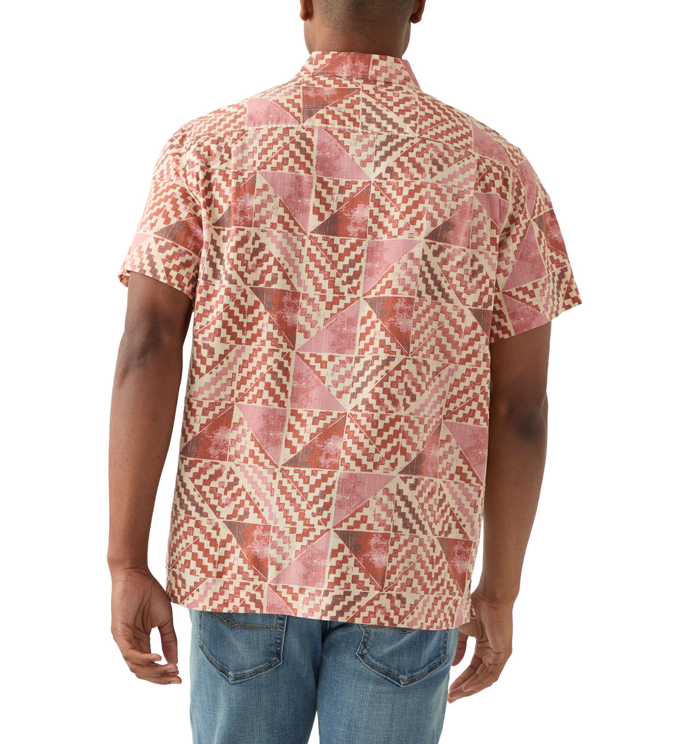Mens Short Sleeve Printed Playa Shirt