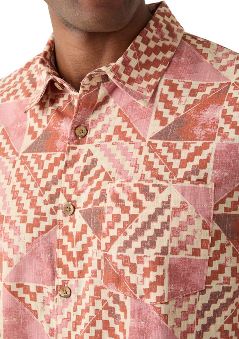 Mens Short Sleeve Printed Playa Shirt