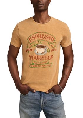 Lucky Brand Men's Espresso Yourself Graphic T-Shirt