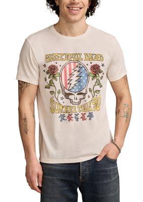 Lucky Brand Men's Short Sleeve Grateful Dead America Graphic T-Shirt