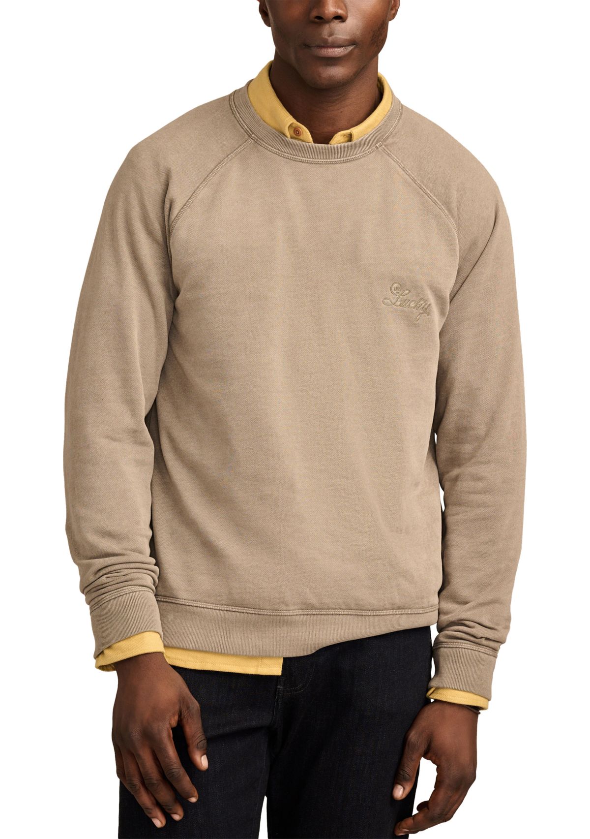 Mens Logo Fleece Raglan Sweatshirt 