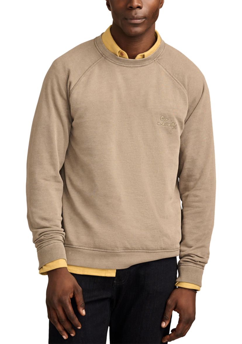 Mens Logo Fleece Raglan Sweatshirt 