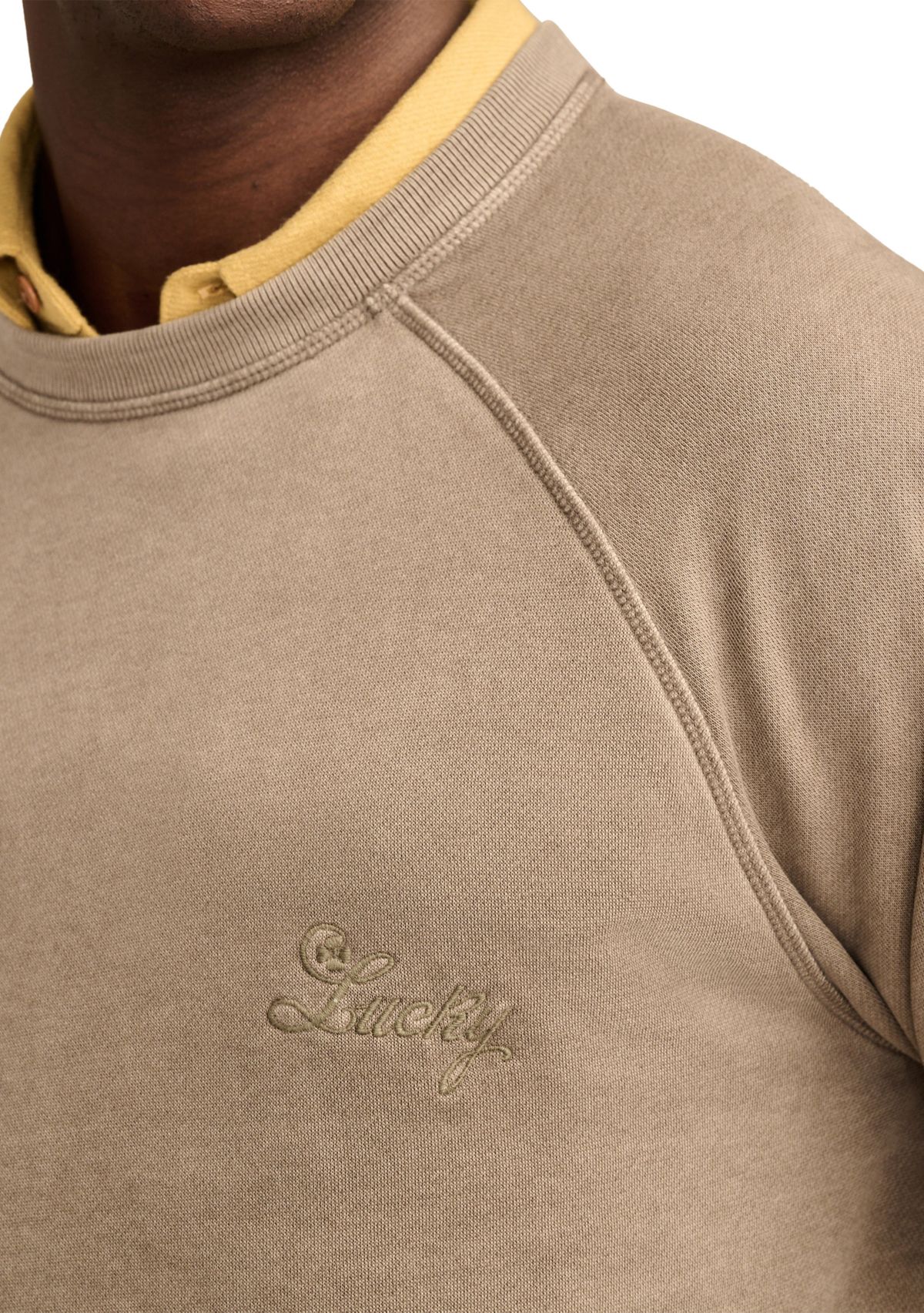 Mens Logo Fleece Raglan Sweatshirt 