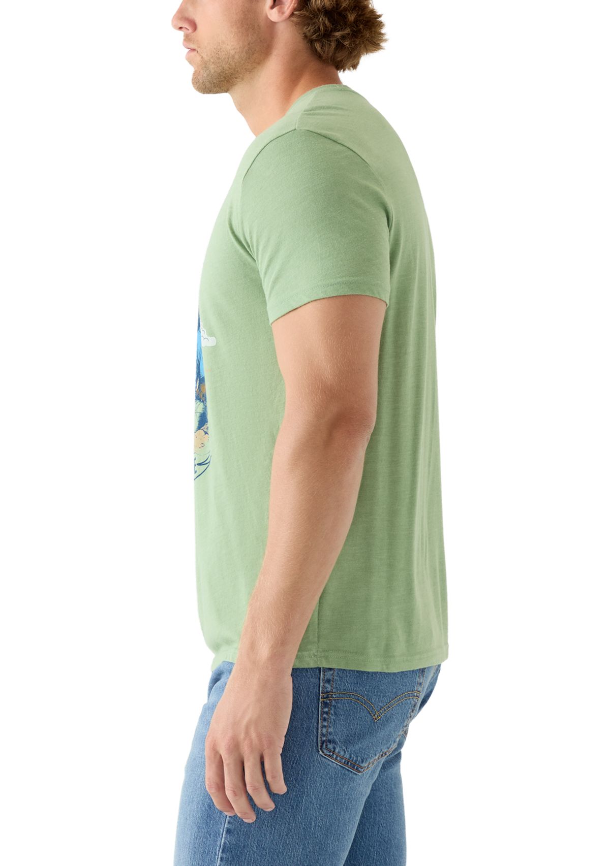 Short Sleeve Crew Neck Chill Mode Bear Tee