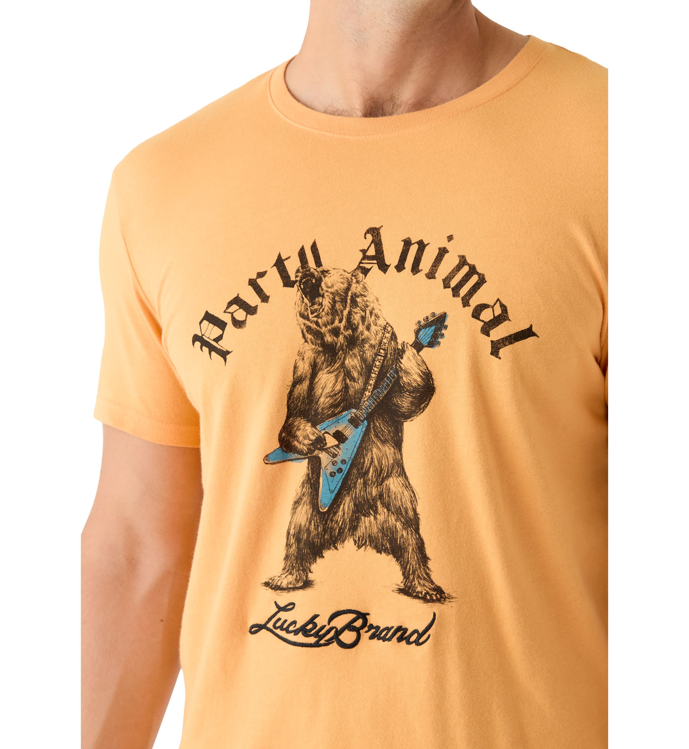 Mens Short Sleeve Party Animal Crew Neck T-Shirt