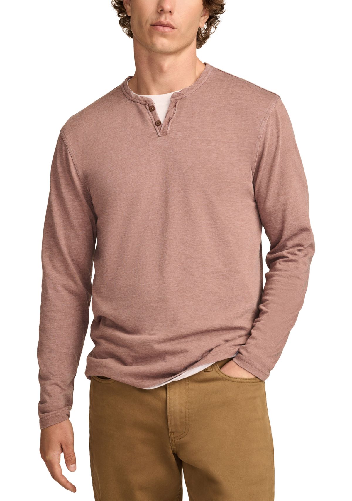 Big & Tall Venice Burnout Long Sleeve Shirt