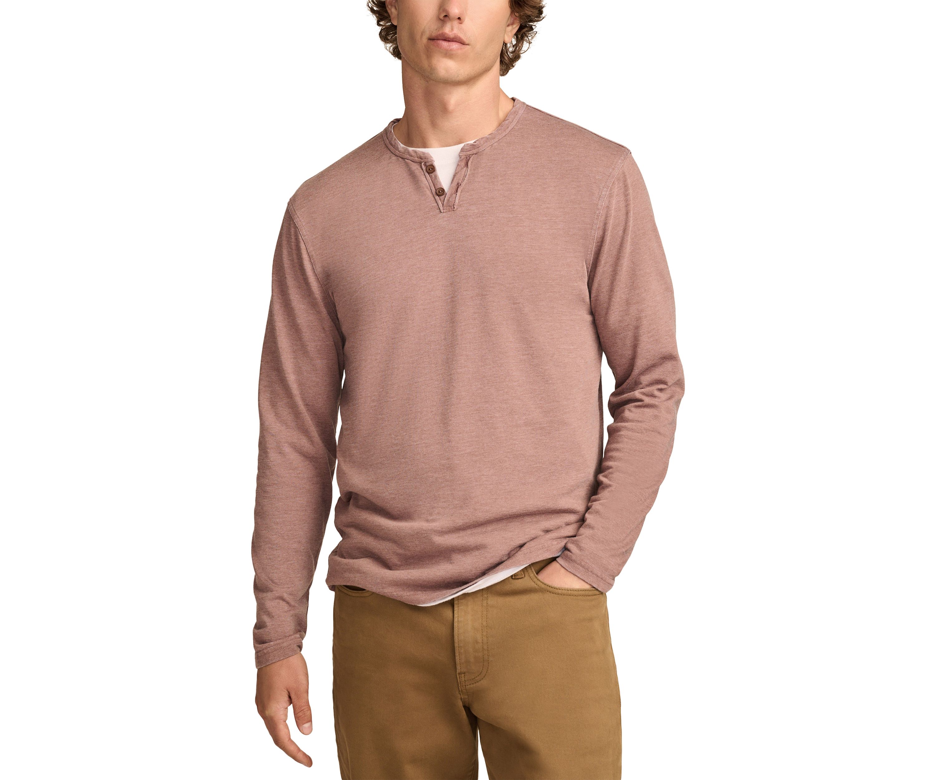 Big & Tall Venice Burnout Long Sleeve Shirt