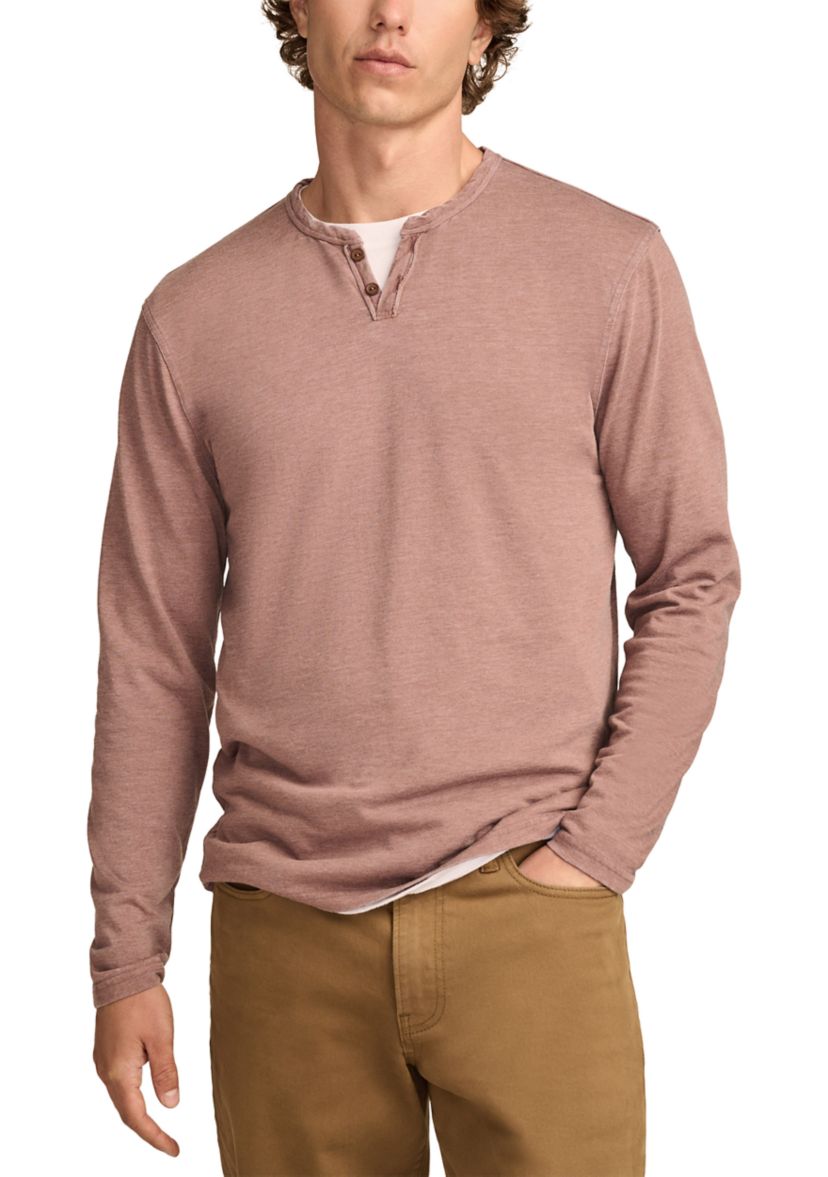 Big & Tall Venice Burnout Long Sleeve Shirt