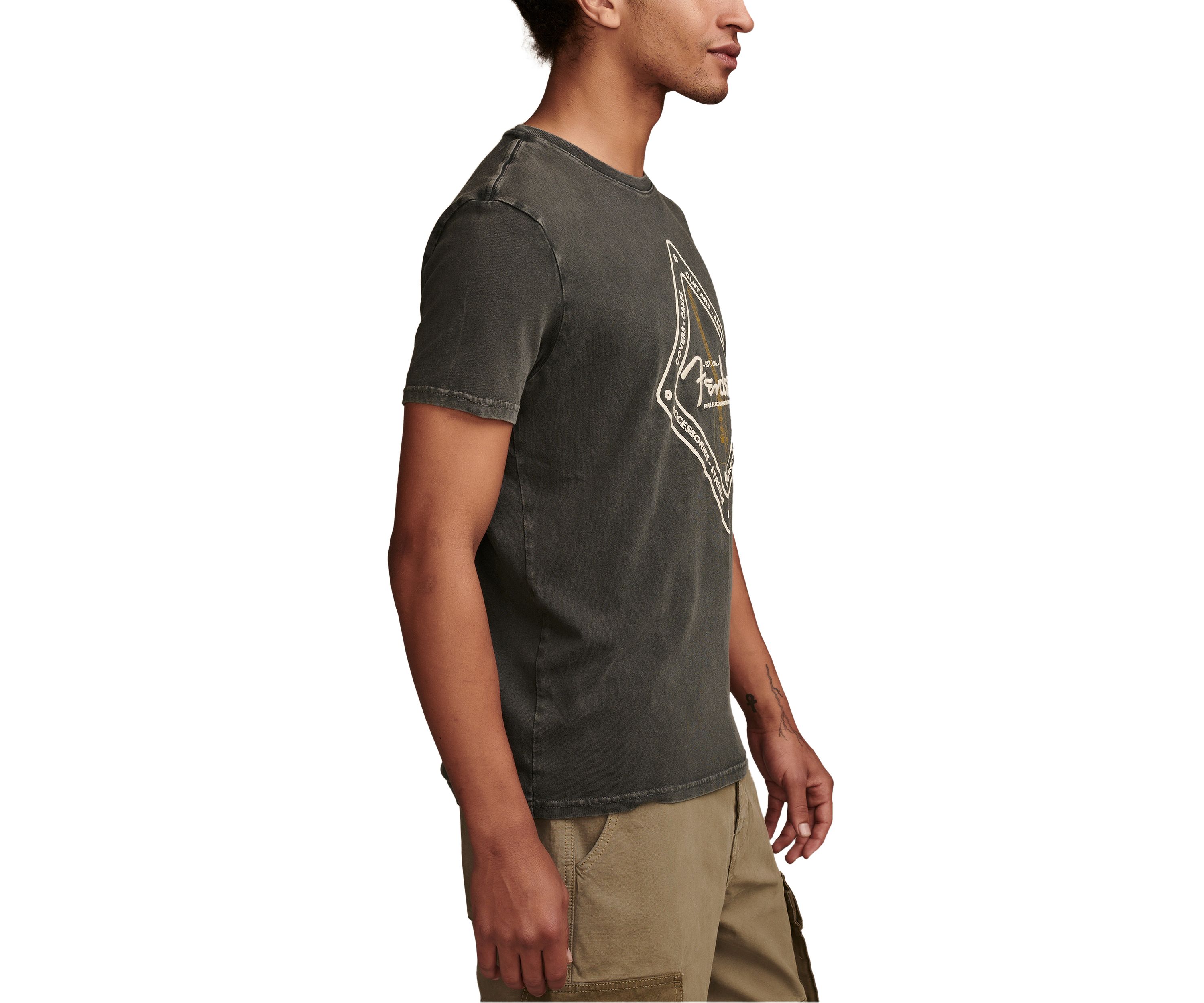 Big & Tall Short Sleeve Fender Diamond Graphic T-Shirt