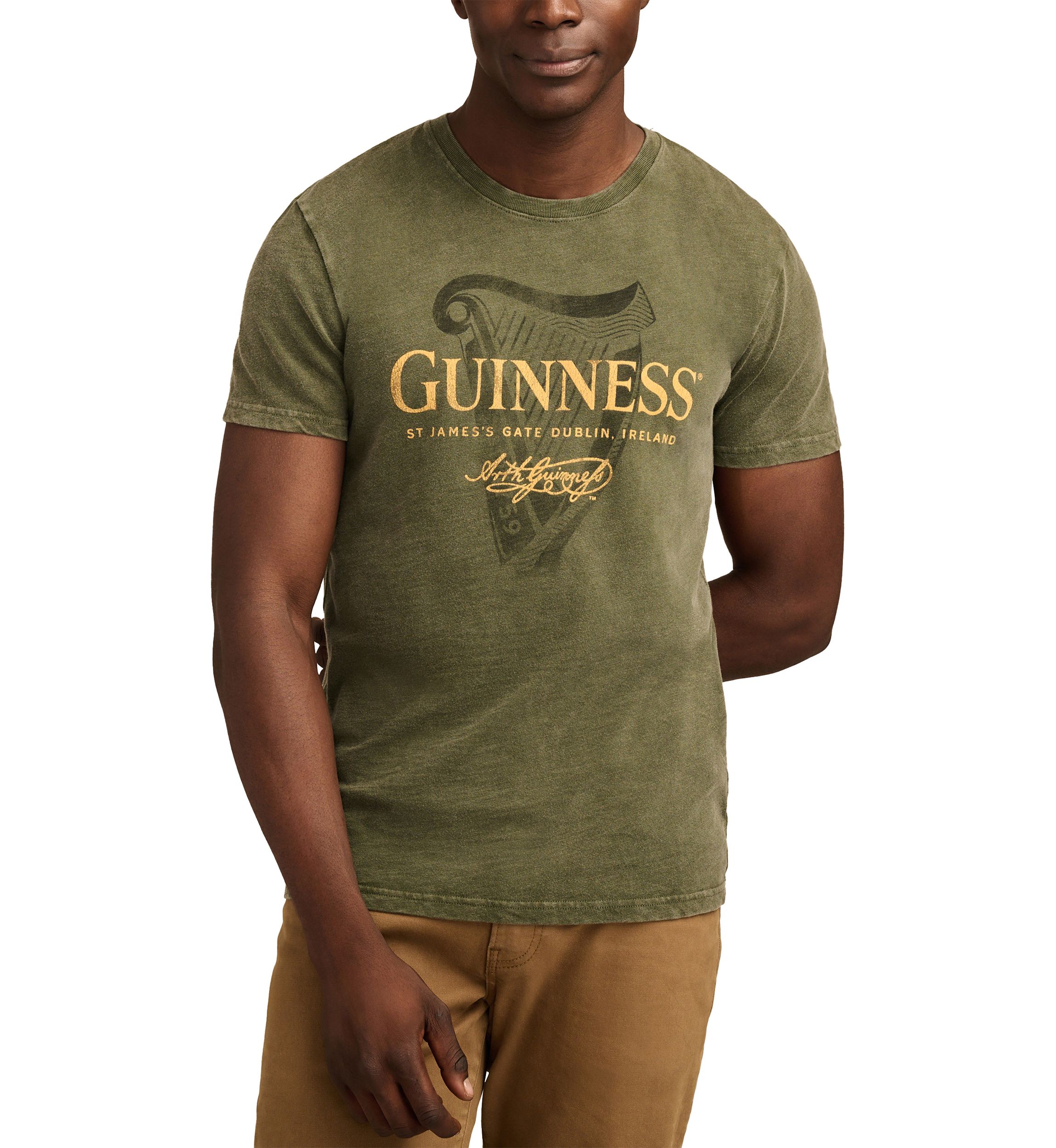 Big & Tall Short Sleeve Guinness Harp Logo Graphic T-Shirt
