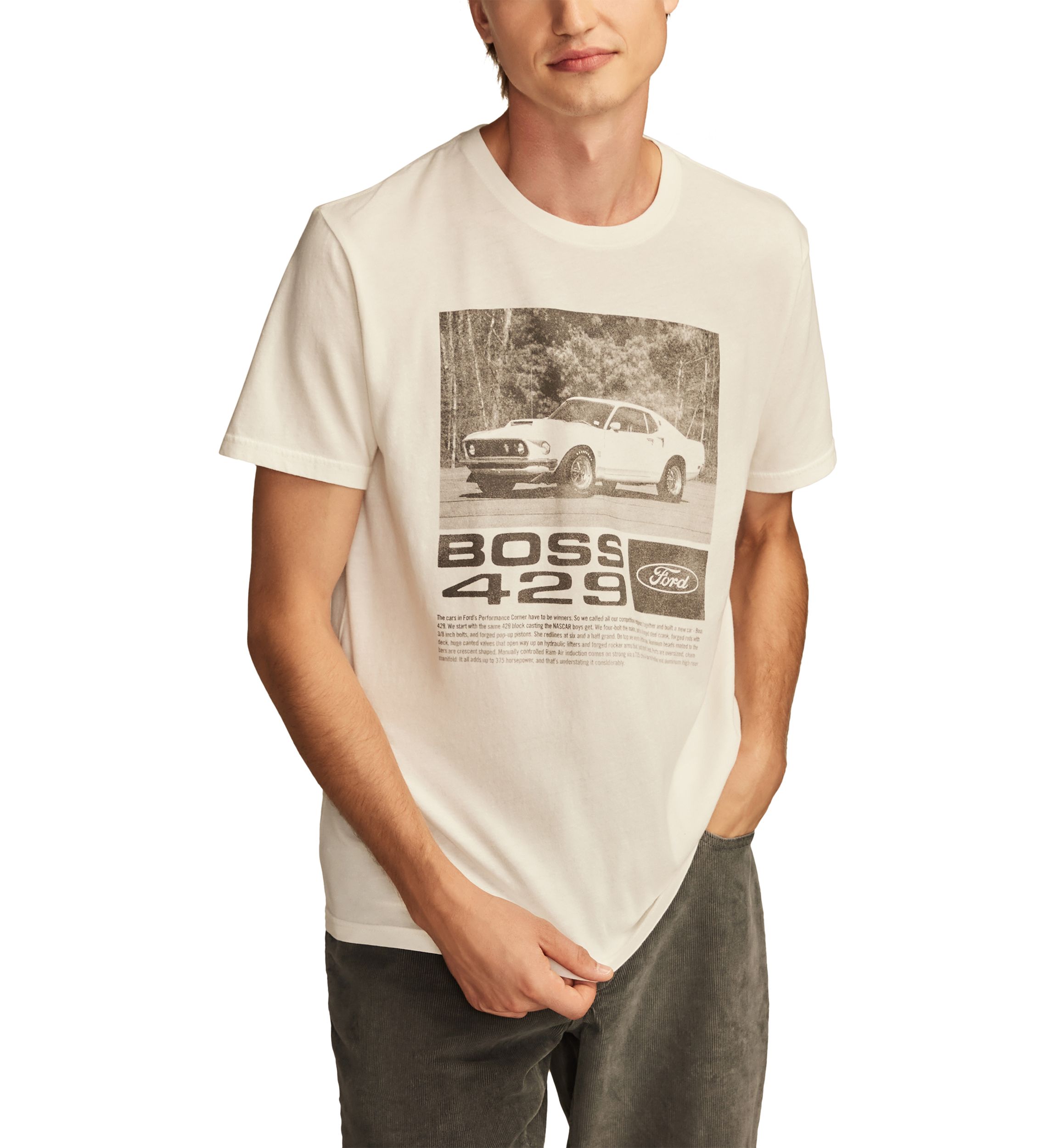 Big & Tall Short Sleeve Mustang GT 350 Graphic T-Shirt