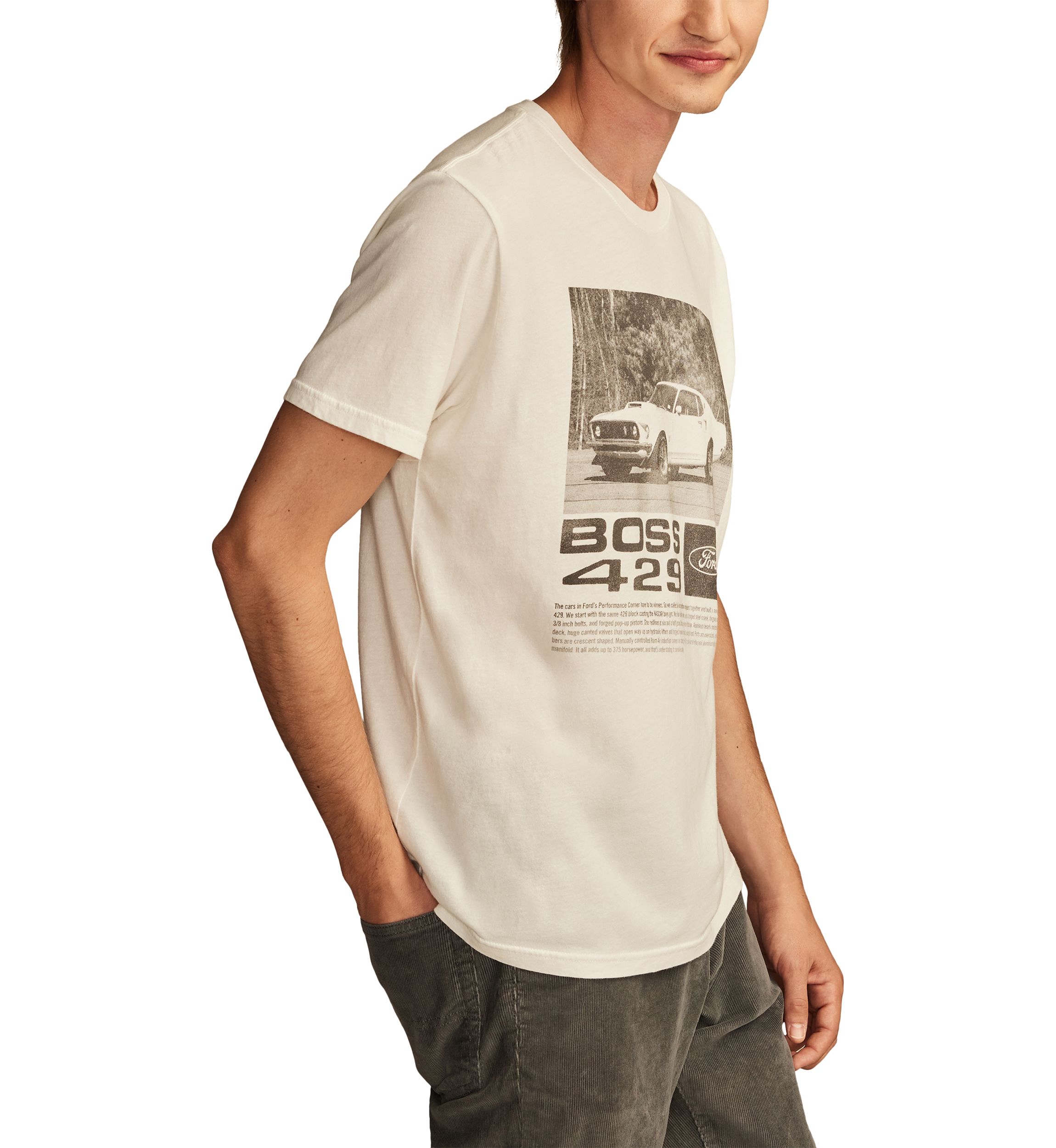Big & Tall Short Sleeve Mustang GT 350 Graphic T-Shirt