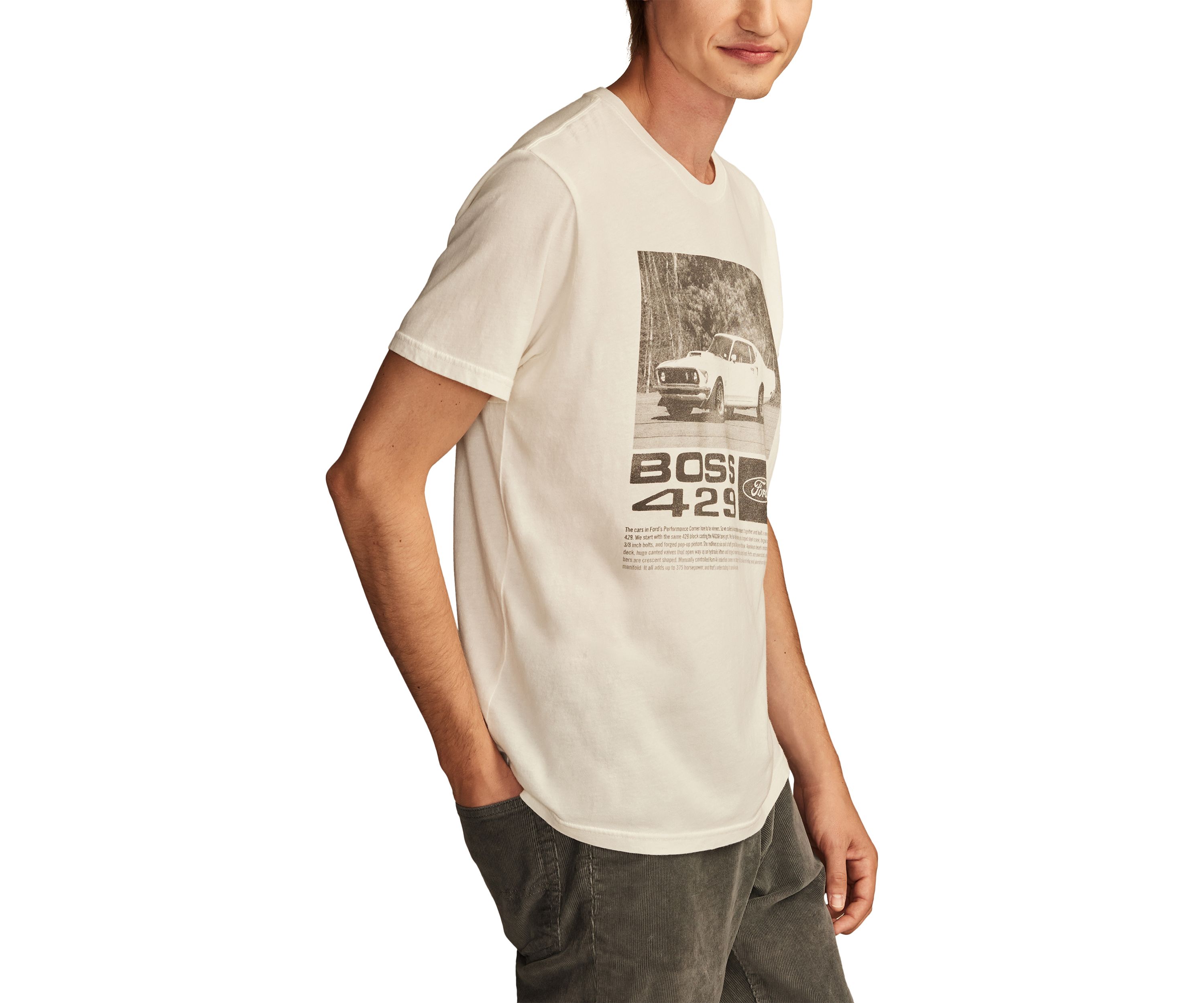 Big & Tall Short Sleeve Mustang GT 350 Graphic T-Shirt