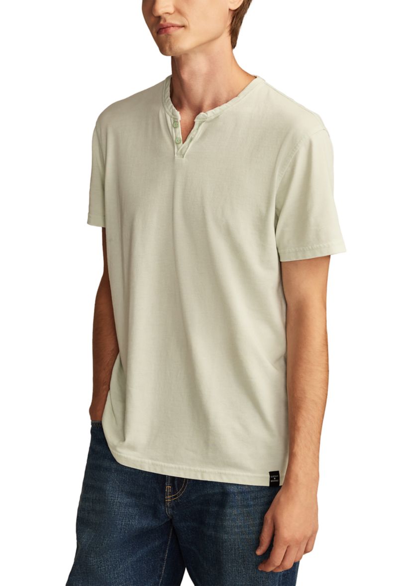 Big & Tall Venice Burnout Henley T-Shirt