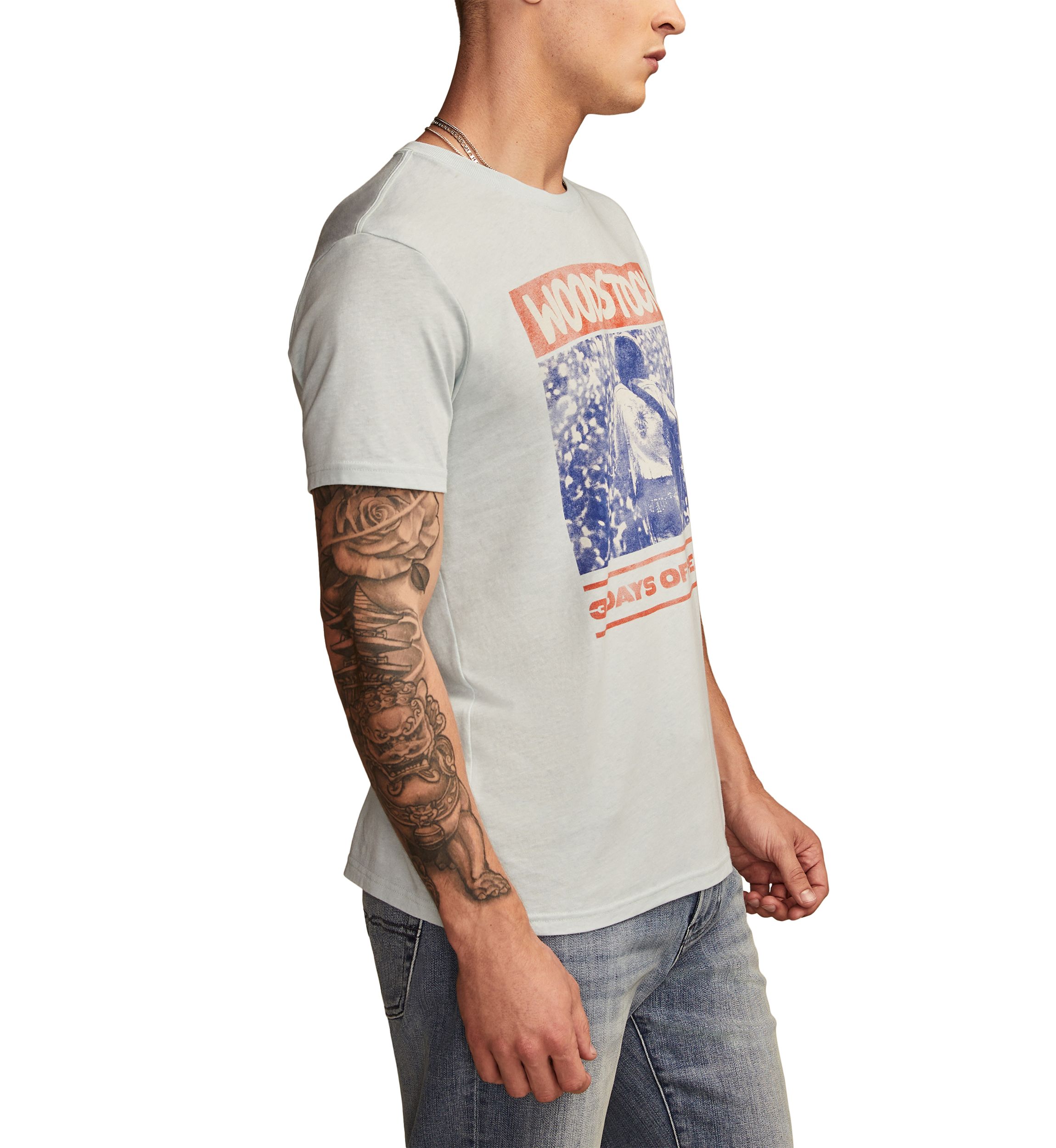 Big & Tall Short Sleeve Woodstock Poster Graphic T-Shirt