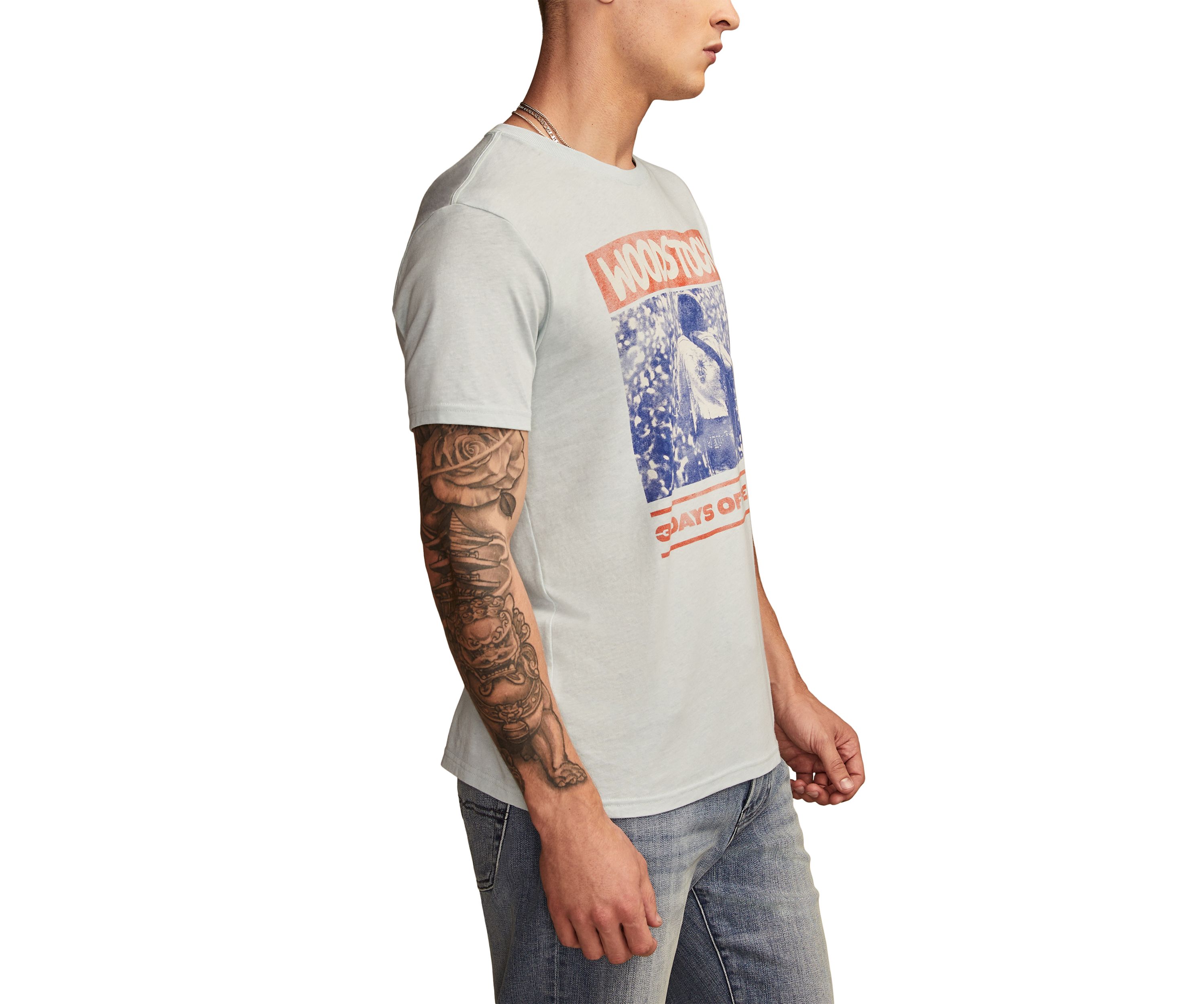 Big & Tall Short Sleeve Woodstock Poster Graphic T-Shirt