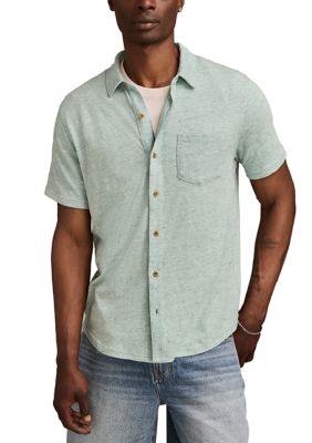 Lucky Brand Men's Big & Tall Solid Line Shirt