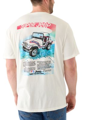 Lucky Brand Men's Big & Tall Short Sleeve Super Jeep Graphic T-Shirt